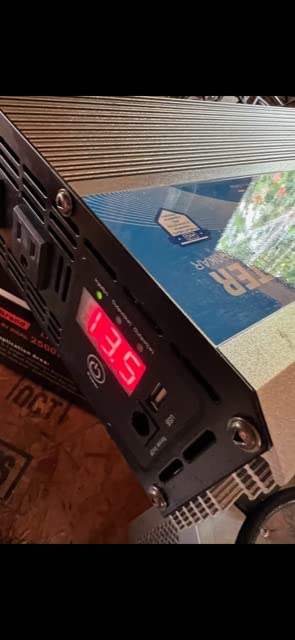 GIANDEL Power Inverter Pure Sine Wave 600Watt 12V DC to 120V AC with Remote Control Dual AC Outlets ETL Listed UL458 Standard for Small Solar System Outdoor Emergency customer photo 1
