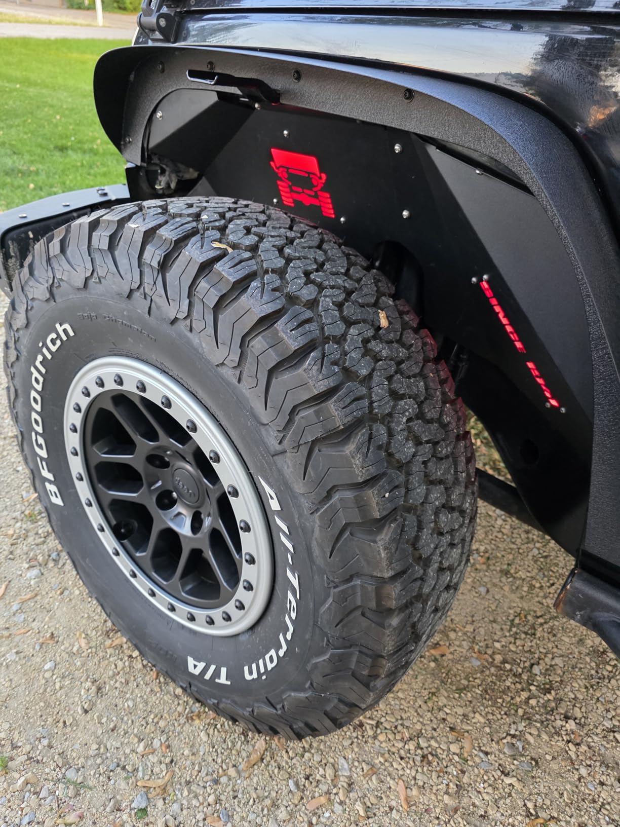 OEDRO Flat Front & Rear Fender Flares Compatible with 2007-2018 Jeep Wrangler JK & JKU Unlimited, 4 PCS Off-Road Steel Liner Set, Fenders for Jeep JK customer photo 1