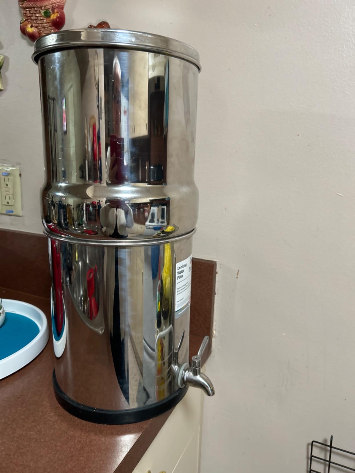 British Berkefeld 2.24 Gallon Gravity-Fed Water Filter System- Stainless Steel with 2x ATC Super Sterasyl Candle Filters customer photo 1