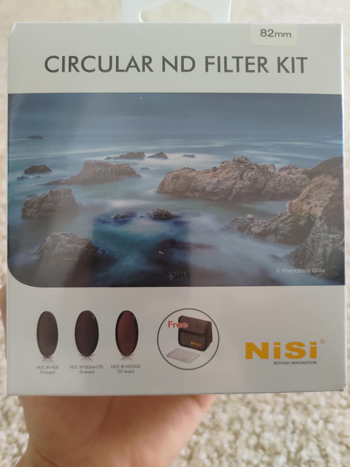 NiSi- 82mm Circular ND Filter Kit - Neutral Density Camera Lens Filters ND8 (3 Stop), ND64+CPL (6 Stop) and ND1000 (10 Stop) with 4-Pocket Case and Cleaning Cloth - Camera & Photography Accessories customer photo 1