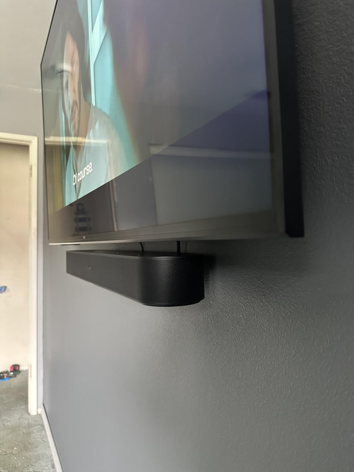 Sound Bass Soundbar Mount for Sonos Beam Compatible with Generation 1 & 2 Sonos Beam Sound Bar Includes All Necessary Mounting Hardware customer photo 1