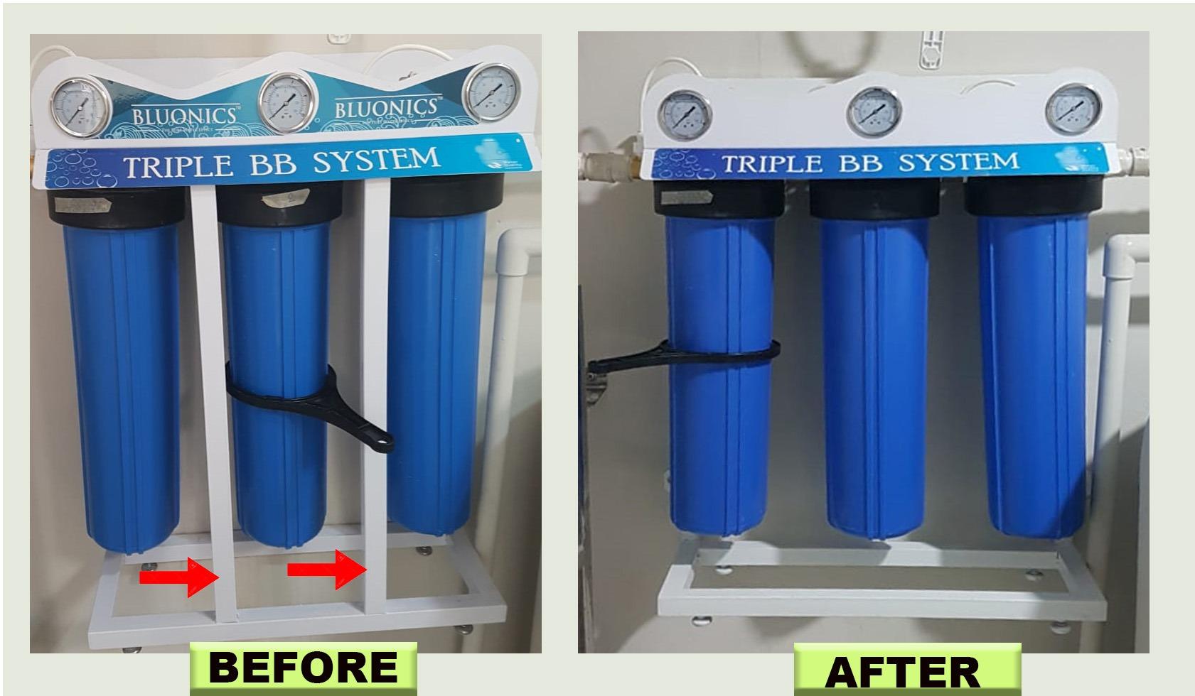 Bluonics 24 GPM Well Water Filter System with 110W UV, Triple 4.5
