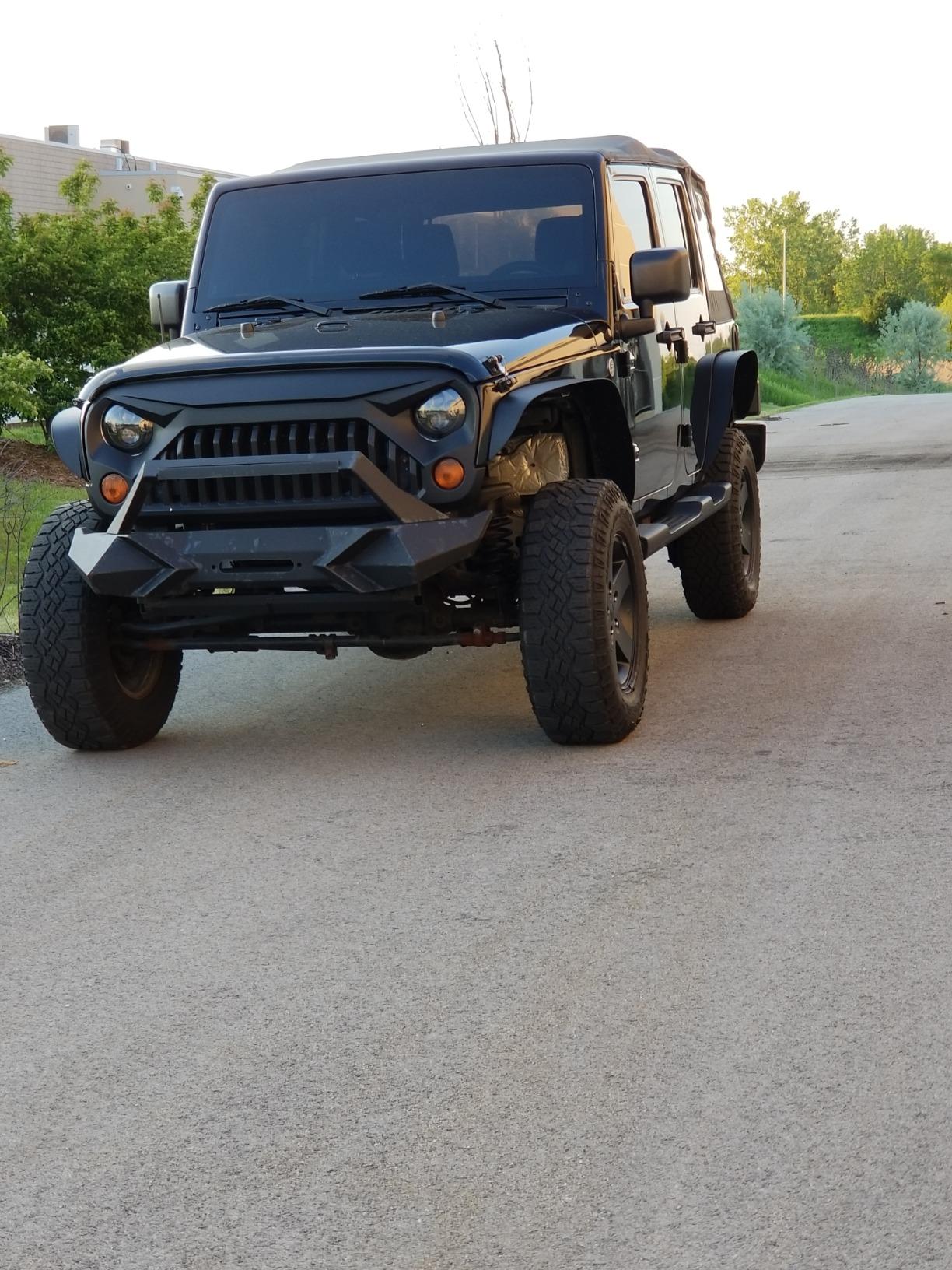MotoFabLifts 3 inch Front 3 inch Rear Full Lift Kit with Shock Extenders compatible with Jeep Wrangler JK customer photo 1