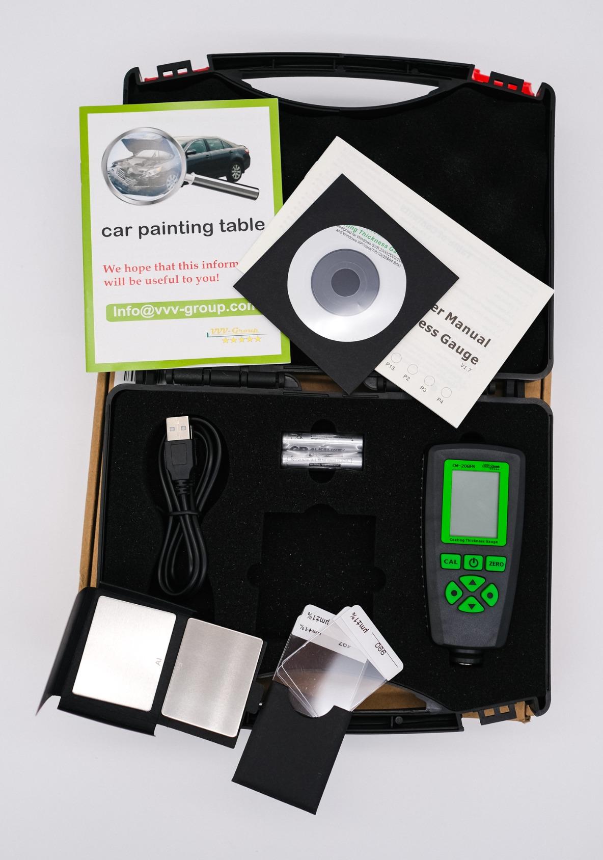 Digital Coating Thickness Gauge CM-208FN / Automatic Thickness Paint Meter for Steel and Aluminum with Resolution 0.001mils /0.1um customer photo 1