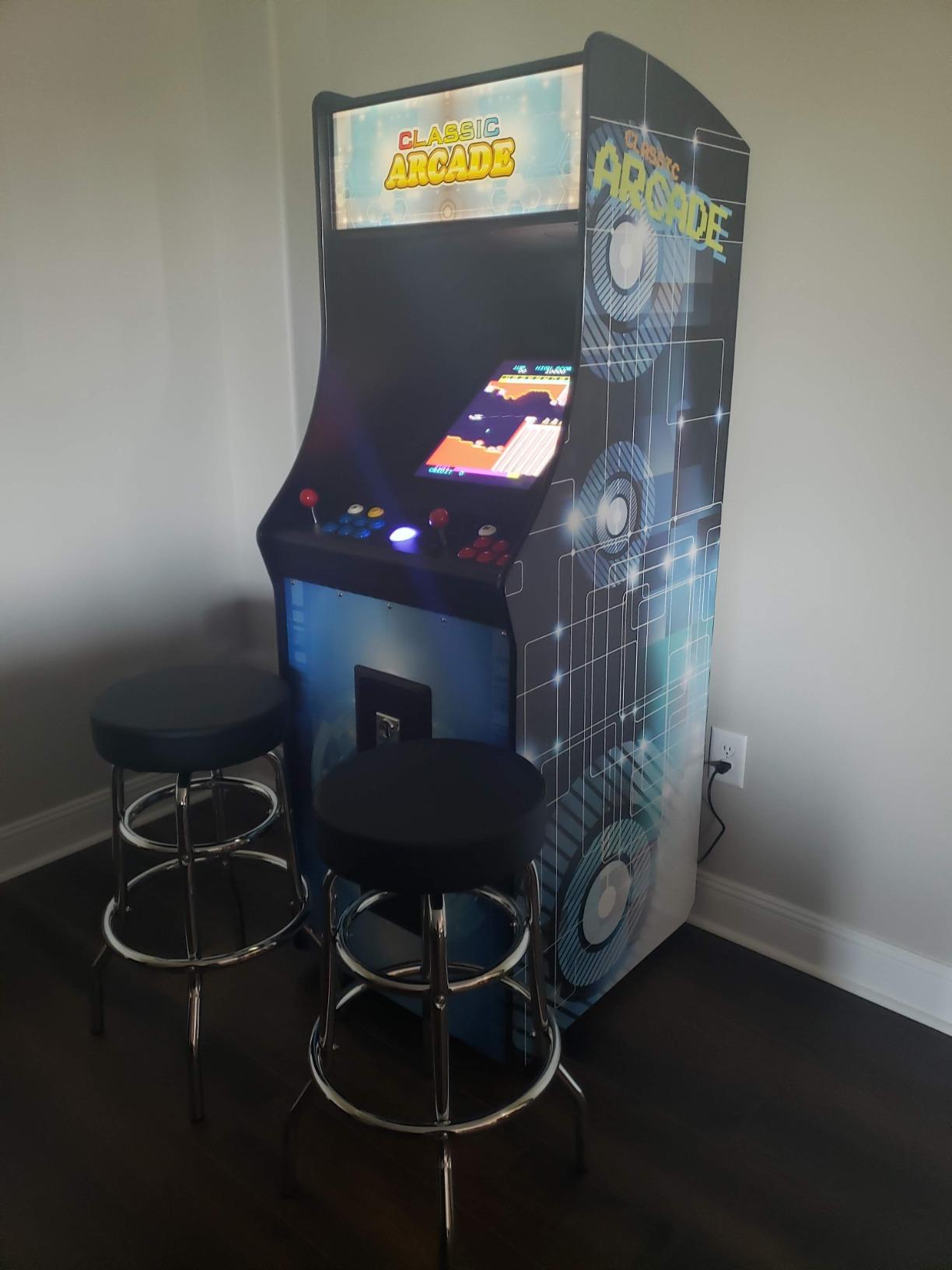 Creative Arcades Full Size Stand-Up Commercial Grade Arcade Machine | 2 Player | 750 Games | 22