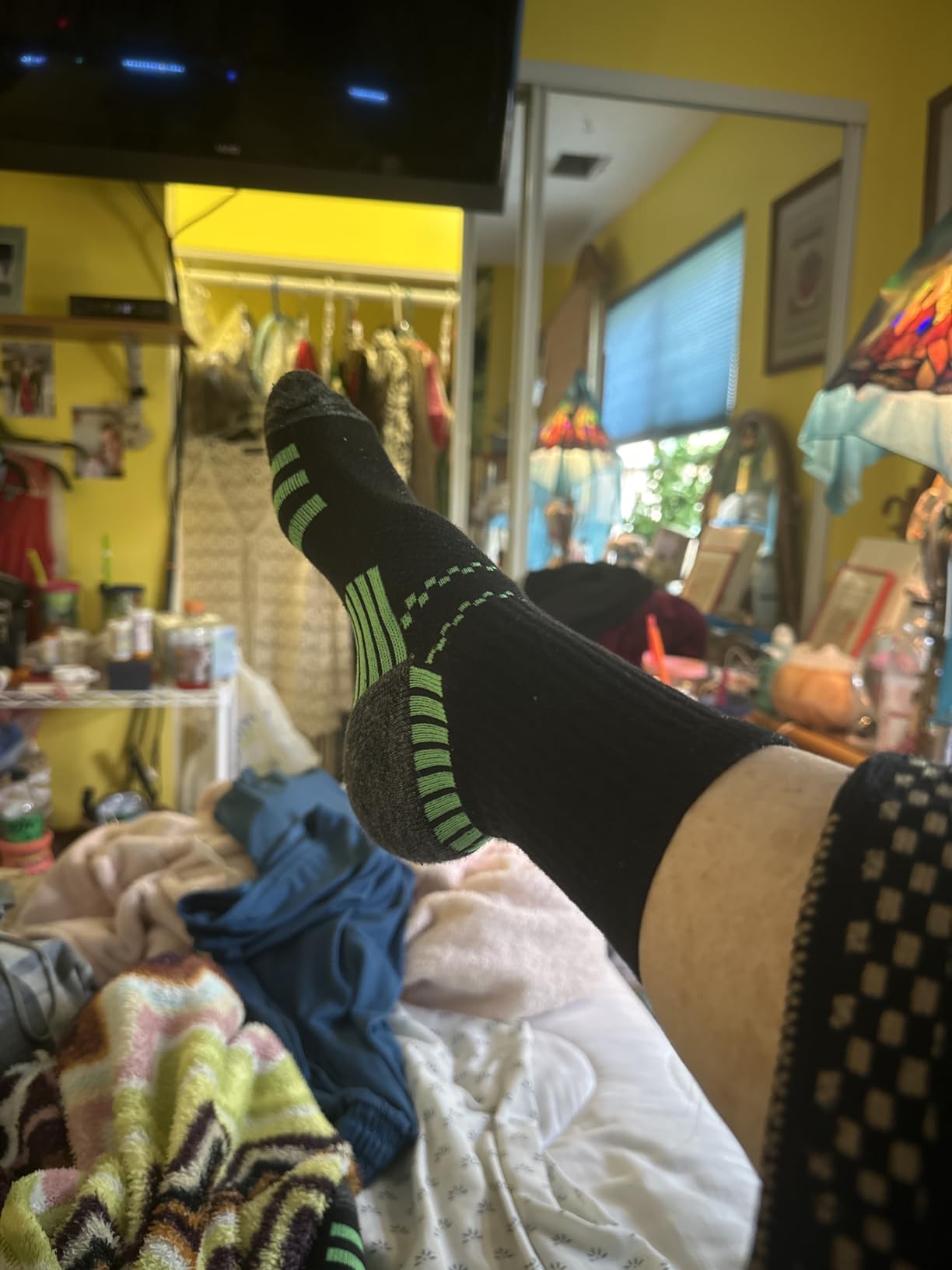 Copper Compression Socks Women and Men 6 Pairs - Circulation Arch Support Plantar Fasciitis Running Ankle Socks customer photo 2