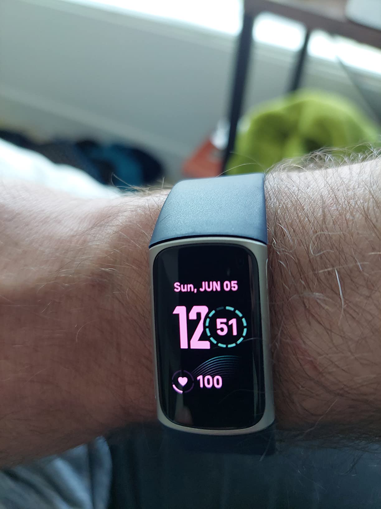 Fitbit Inspire HR Heart Rate and Fitness Tracker With S and L Bands, White, One Size, 1 Count customer photo 1
