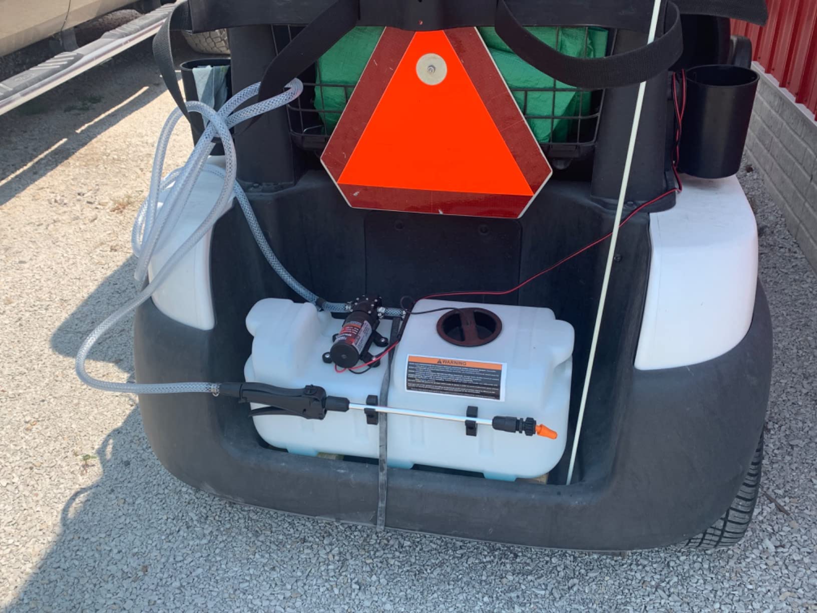 Ironton ATV Spot Sprayer, 16 Gallon Capacity, 2.1 GPM, 12V, 60 PSI, 17 Ft Vertical Spray Height, 15 Ft Hose, for ATV, UTV, Lawn Mower and Garden Tractor customer photo 1