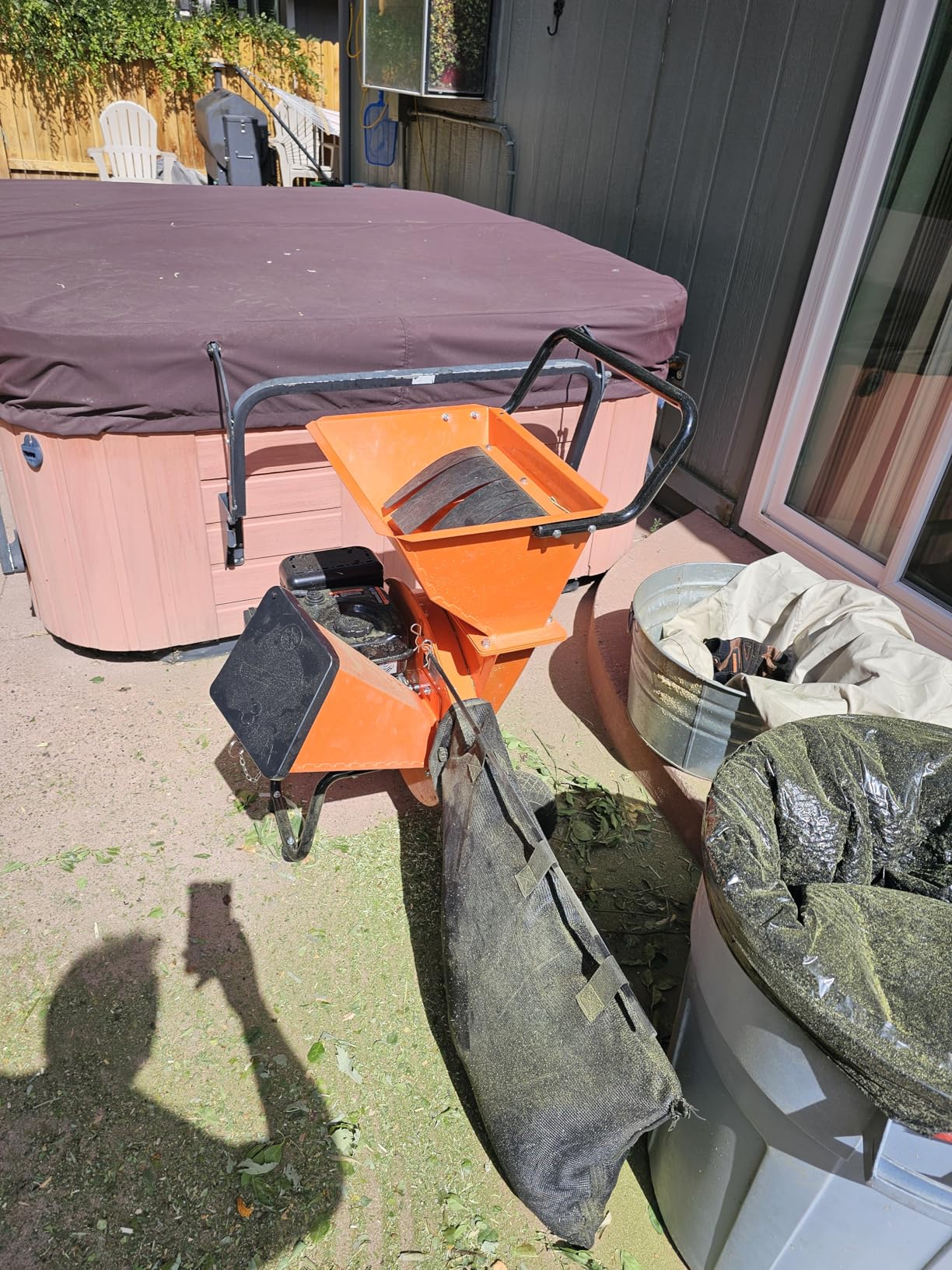 SuperHandy Wood Chipper Shredder Mulcher Ultra Heavy Duty 7HP 3 in 1 Multi-Function 3 inch Max Capacity (Amazon Exclusive) customer photo 2