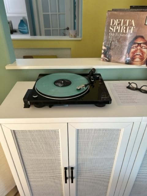 Denon DP400 Record Player, Modern Turntable for 33-1/3, 45 and 78 RPM Vinyl Records with Phono Preamp Output customer photo 2
