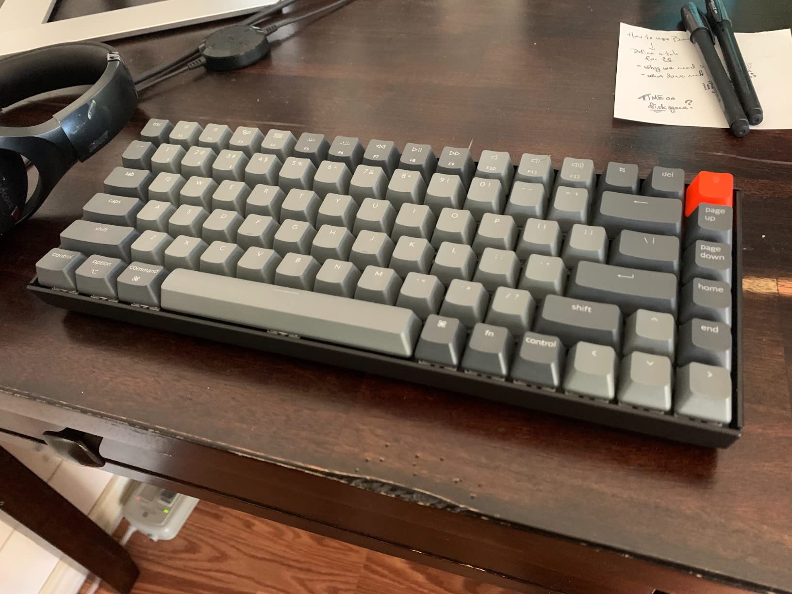 Keychron K2 75% Layout Bluetooth Wireless Mechanical Keyboard Super Switch/White LED Backlit/USB C/Anti Ghosting/N-Key Rollover, 84 Keys Gaming Keyboard for Mac Windows - Version 2 customer photo 1