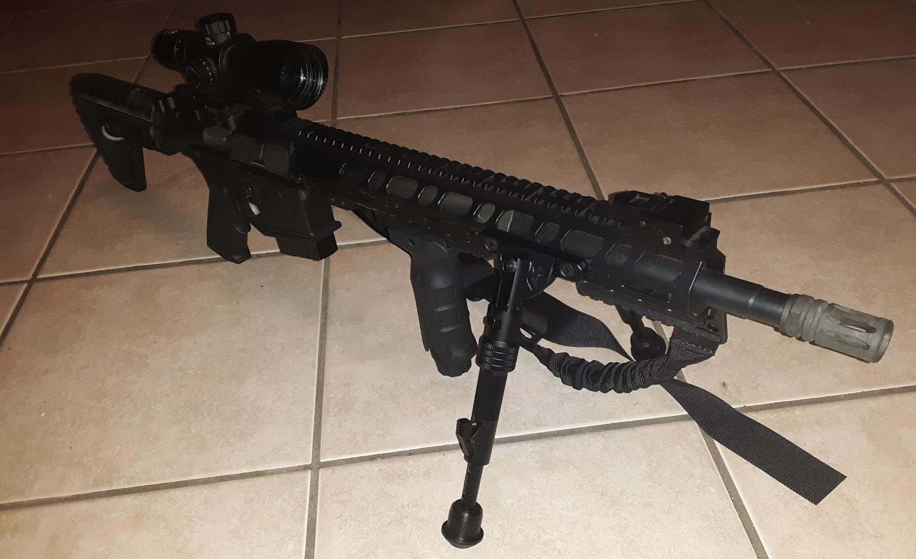Xaegistac M Lock Rifle Bipod, 6-9 Inch Bipod for Rifles with 5 Adjustable Height & Angle, Lightweight Tactical Gun Rest for Hunting & Shooting, Matte Black customer photo 1