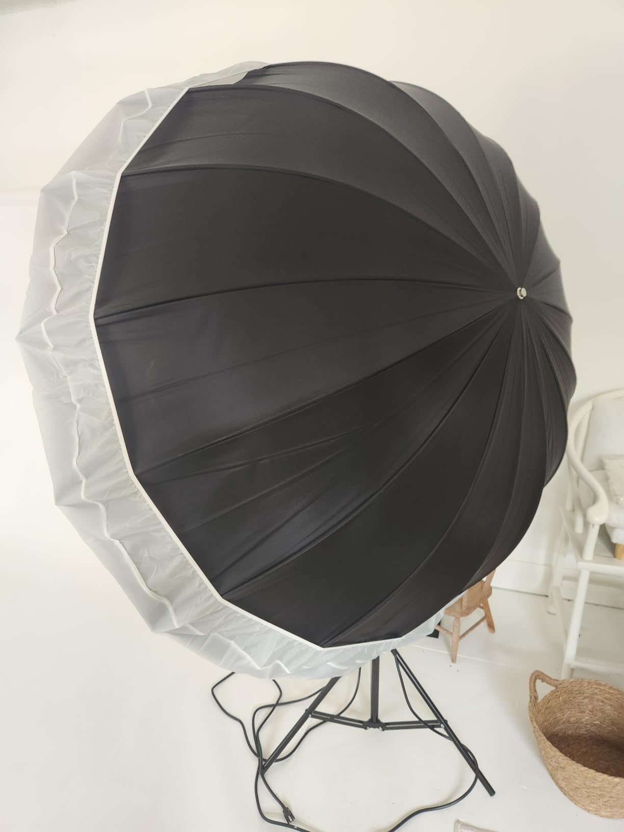 Godox 70 inch 180cm Black White Reflective Umbrella Studio Photography Umbrella, White Inner with Large Diffuser Cover, Bag customer photo 1