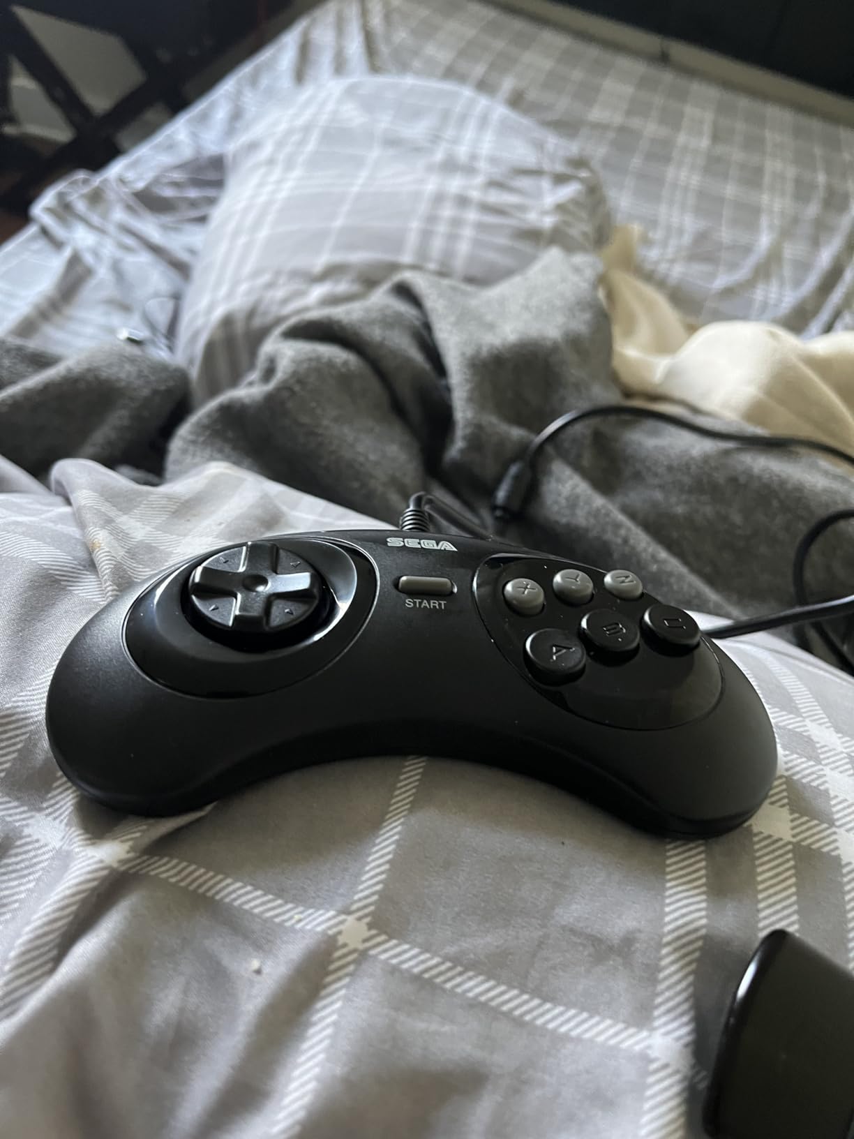 Official Sega Genesis USB Controller 6-Button Arcade Pad for Sega Genesis Mini, PS3, PC, Mac, Steam, Switch - USB Port - (Black) customer photo 1