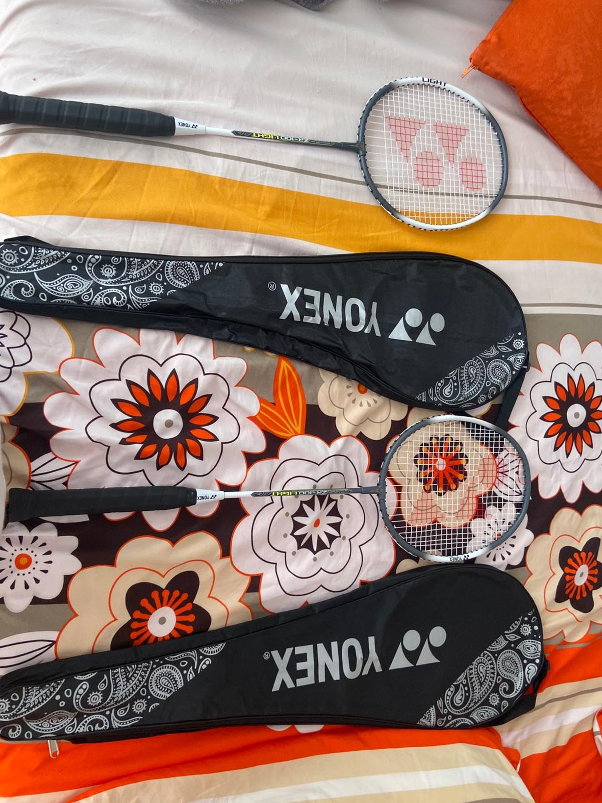 YONEX ZR 100 Light Aluminum Blend Badminton Racquet with Full Cover, Set of 2 customer photo 1