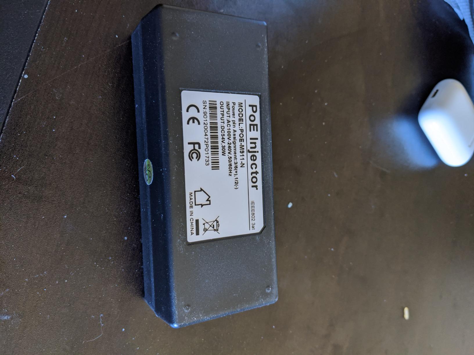 Gigabit PoE+ Injector Adapter - 30W 48V Power Over Ethernet Plus - 10/100/1000Mbps, IEEE 802.3af/at Compliant - Up to 100 M (328 ft) Range, by ThePoEstore customer photo 2