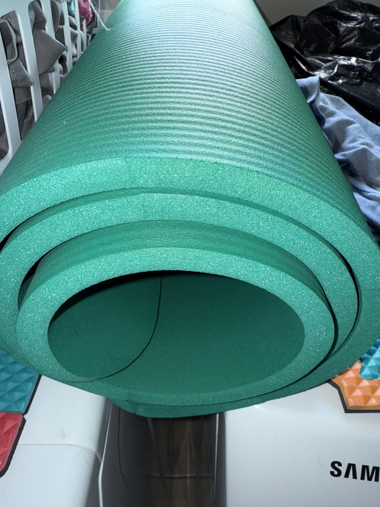 ProsourceFit Extra Thick Yoga and Pilates Mat - 1/2