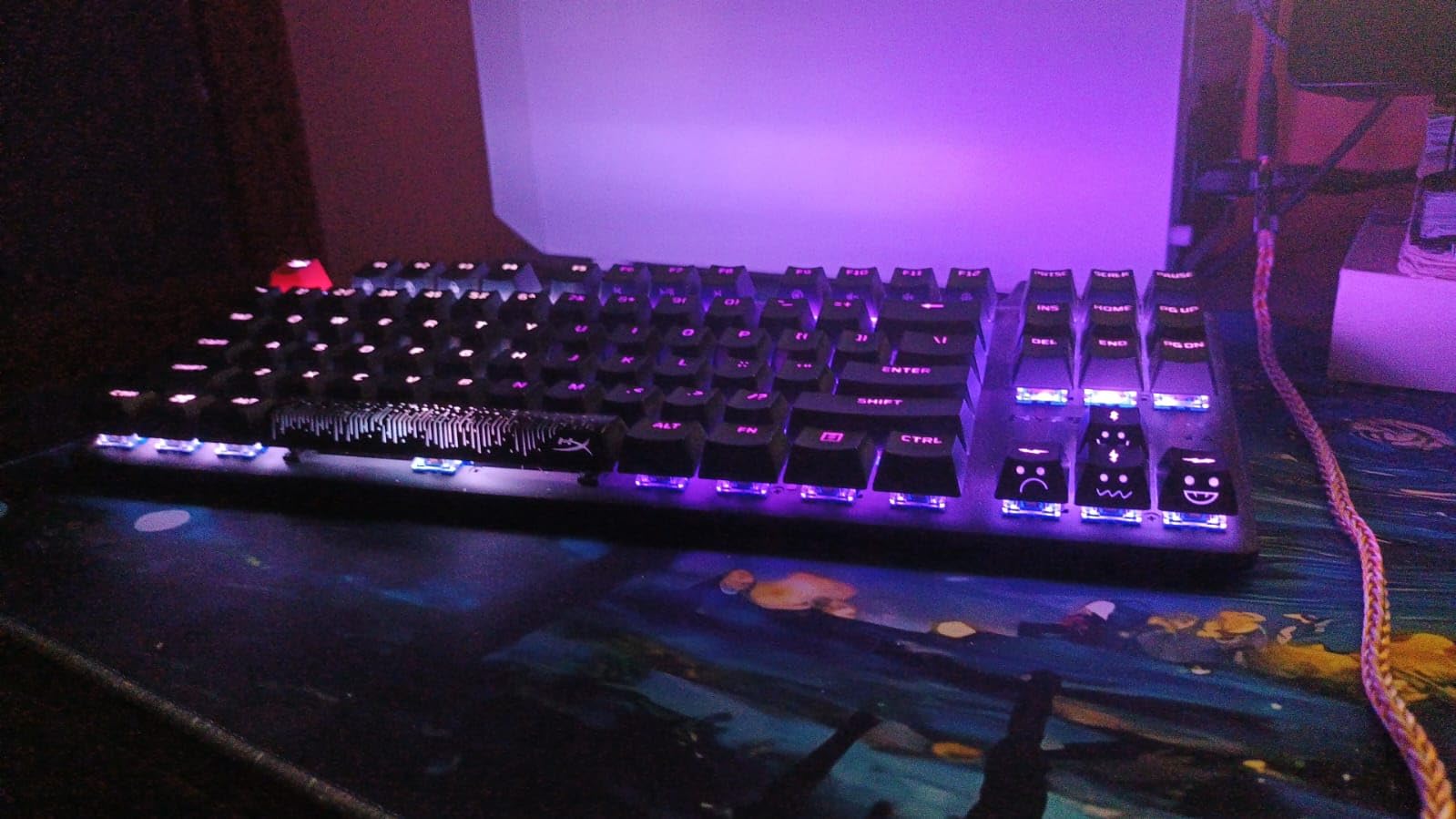 HyperX Alloy Origins - Mechanical Gaming Keyboard, Software-Controlled Light & Macro Customization, Compact Form Factor, RGB LED Backlit - Linear HyperX Red Switch (Black) customer photo 2