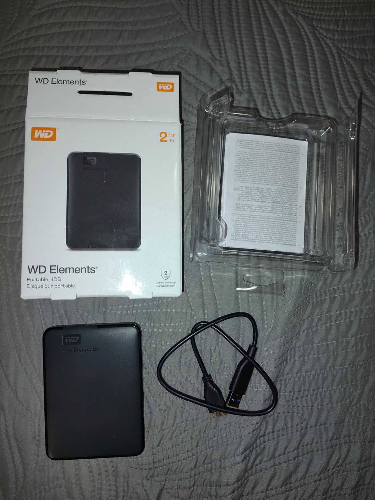 Western Digital WD 5TB Elements Portable External Hard Drive for Windows, USB 3.2 Gen 1/USB 3.0 for PC & Mac, Plug and Play Ready - WDBU6Y0050BBK-WESN customer photo 2