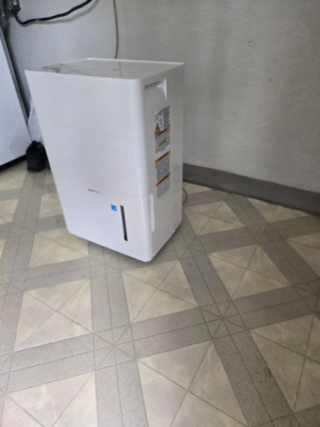 Amazon Basics 50-Pint Large Dehumidifier with Humidity Control, Timer, Auto-Defrost, Overflow Protection, Energy Star Certified, Washable Filter customer photo 1