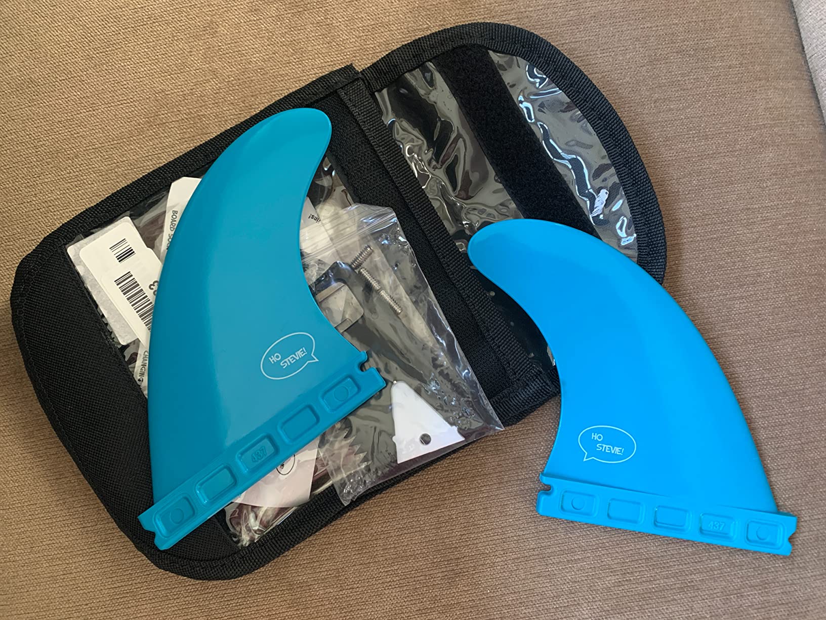 Ho Stevie! FRP Quad (4) Surfboard Fins - Speed and Drive with Fin Bag, Screws, Wax Comb and Fin Key customer photo 2