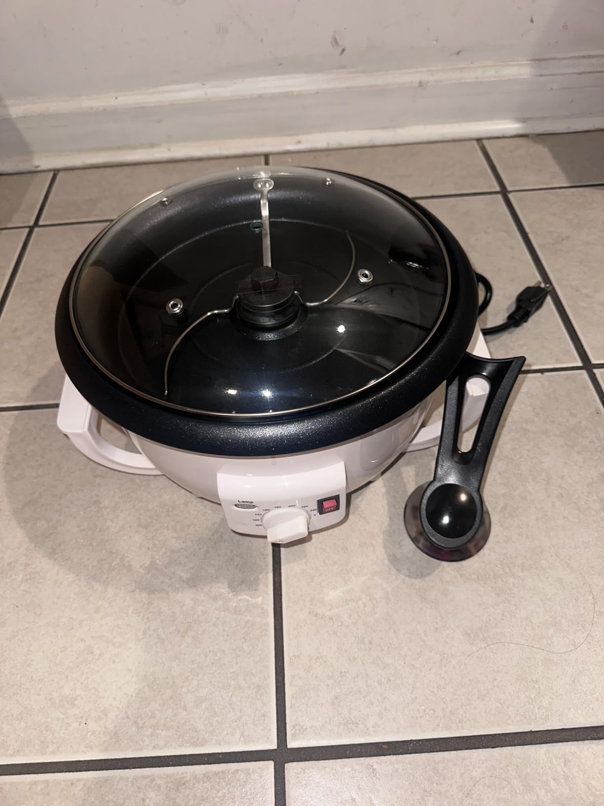 DIYAREA Coffee Roaster Machine for Home Use, 800g Capacity Electric Coffee Bean Roaster Machine with Timer 0-240C Non-Stick customer photo 2