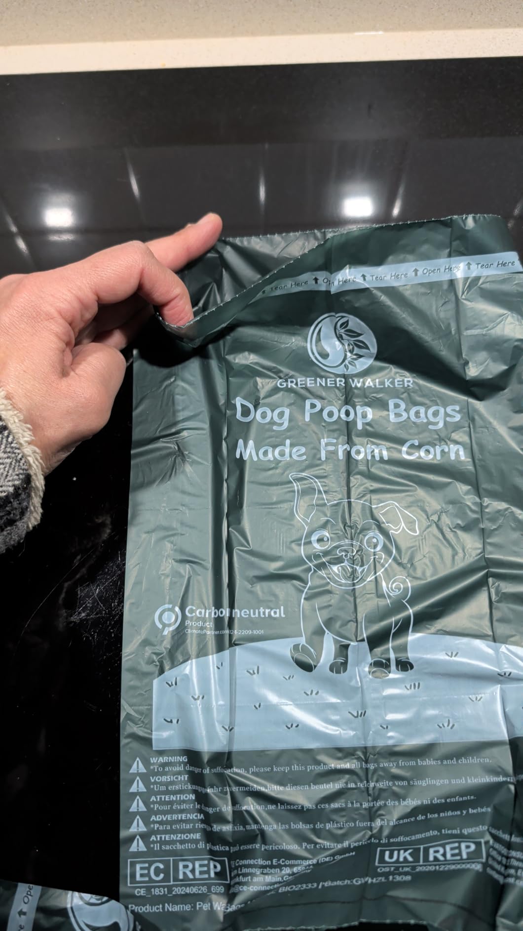Greener Walker Poop Bags for Dog Waste-540 Bags,Extra Thick Strong 100% Leak Proof Dog Waste Bags (Green) customer photo 1
