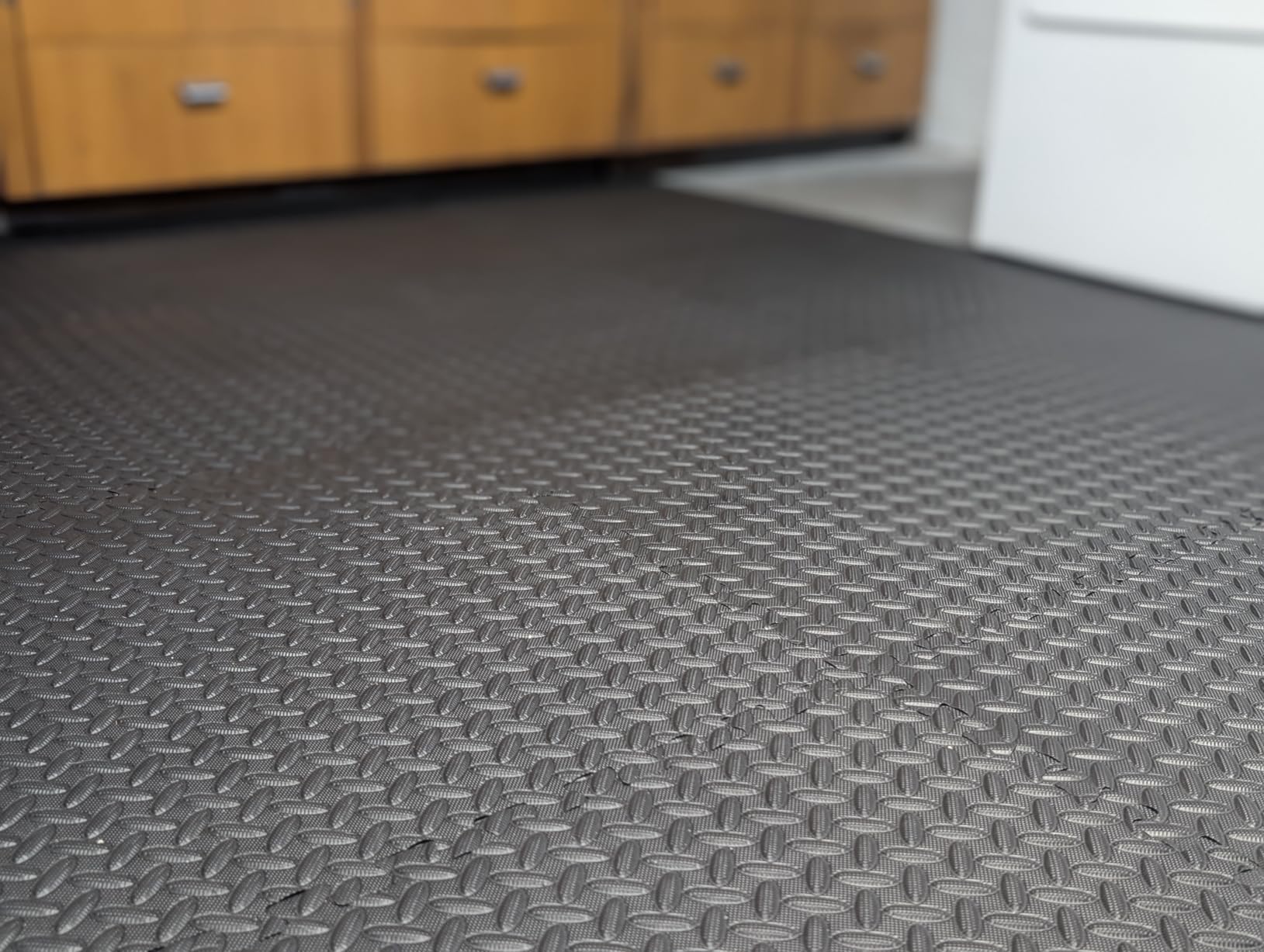 ProsourceFit Puzzle Exercise Mat 1/2 in, EVA Interlocking Foam Floor Tiles for Home Gym, Mat for Home Workout Equipment, Floor Padding for Kids, Black, 24 in x 24 in x 1/2 in, 48 Sq Ft - 12 Tiles customer photo 1