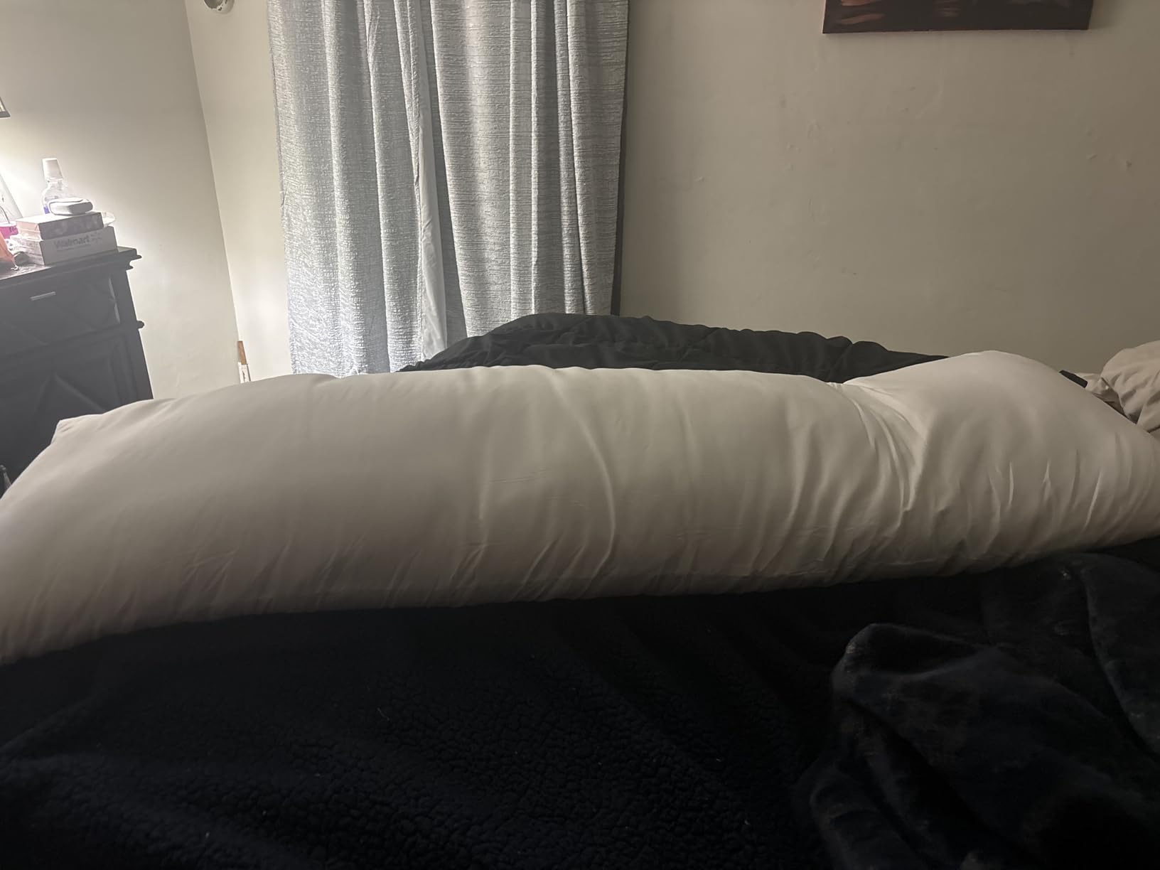 DOWNCOOL Large Body Pillow Insert- Breathable Full Body Pillow for Side Sleeper - Soft Long Bed Pillow for Adults - 20 x 54 inch customer photo 2