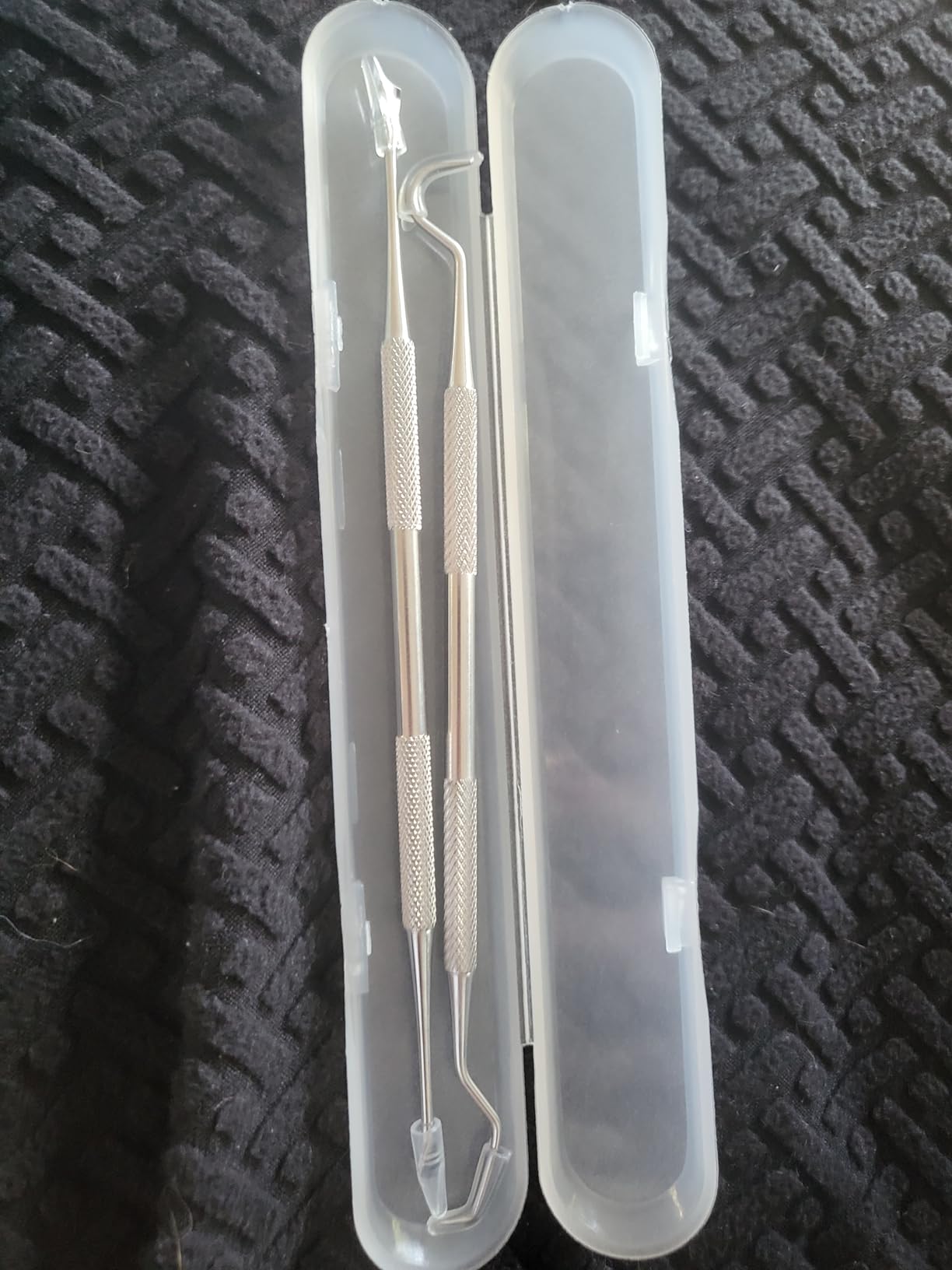 Professional Dental Tools, Langsum Stainless Steel Teeth Cleaning Tools for Dentist, Personal Using, Pets, Dental Hygiene Kit with Dental Scaler Pick, Tooth Tartar Scraper Remover and Storage Box customer photo 2