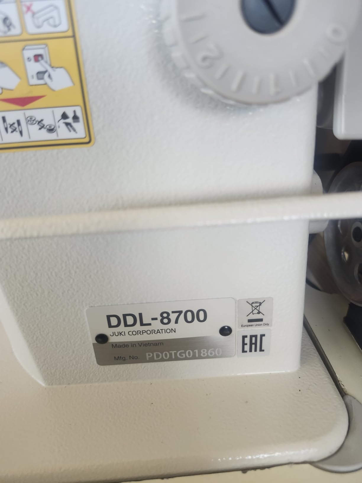 Industrial Sewing Machine Juki DDL-8100 Lockstitch Servo Motor + Table Stand customer photo 1
