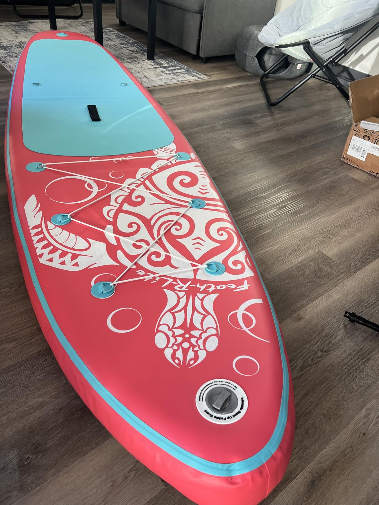 FEATH-R-LITE Inflatable Ultra-Light 10'×30''/10'6''×33'' Stand Up Paddle Board for All Skill Levels with Premium SUP Paddleboard Accessories,Non-Slip Comfort Deck for Youth & Adults customer photo 1