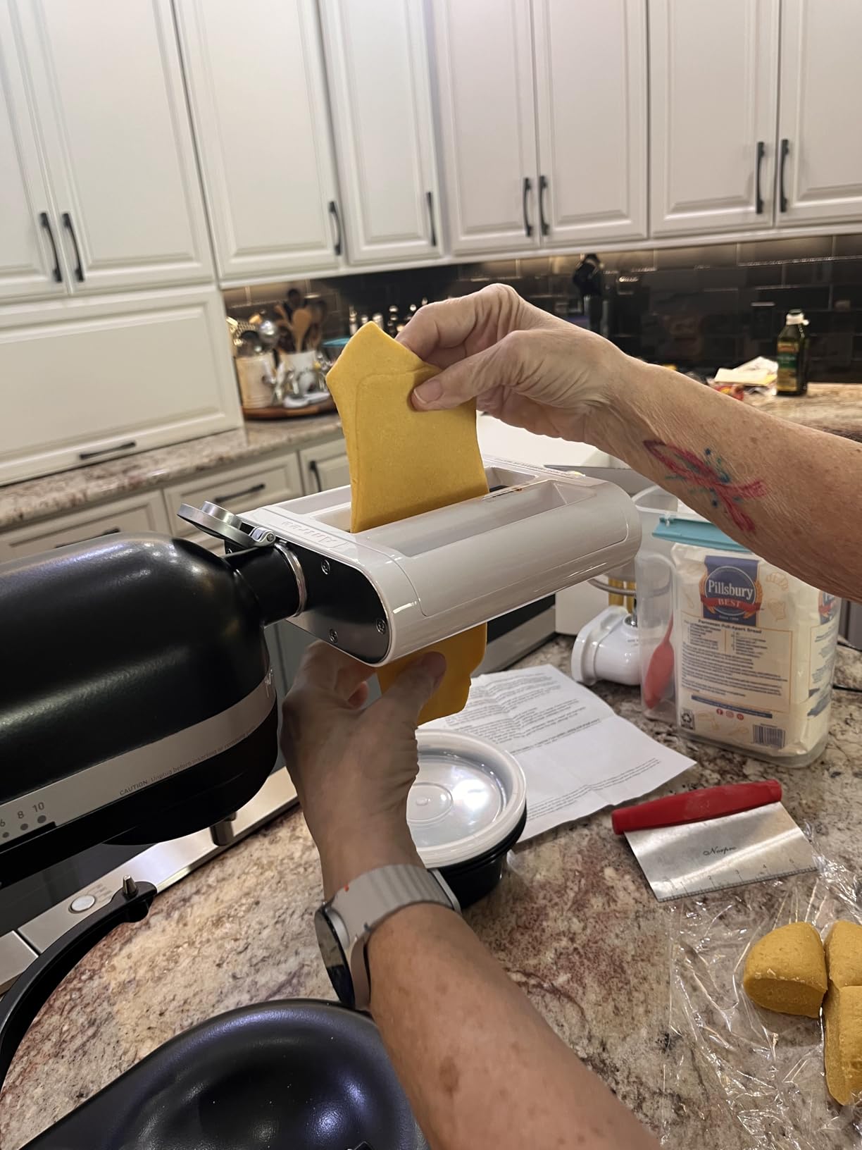 Antree Pasta Maker Attachment 3 in 1 Set for KitchenAid Stand Mixers - Pasta Sheet Roller, Spaghetti Cutter, Fettuccine Cutter customer photo 2