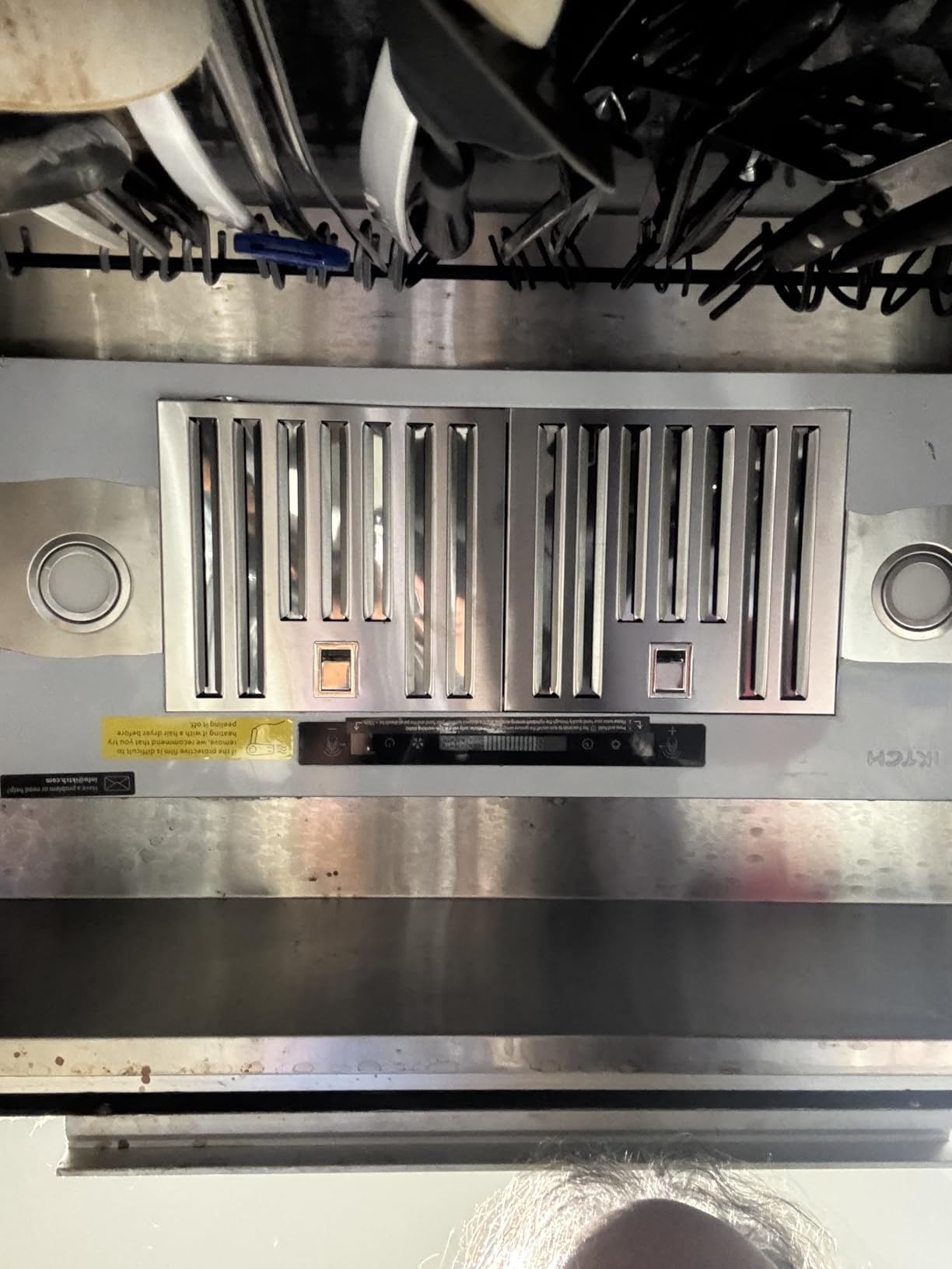 IKTCH 36 inch Built-in/Insert Range Hood 900 CFM, Ducted/Ductless Convertible Duct, Stainless Steel Kitchen Vent Hood with 4 Speed Gesture Sensing&Touch Control Panel(IKB01-36) customer photo 2
