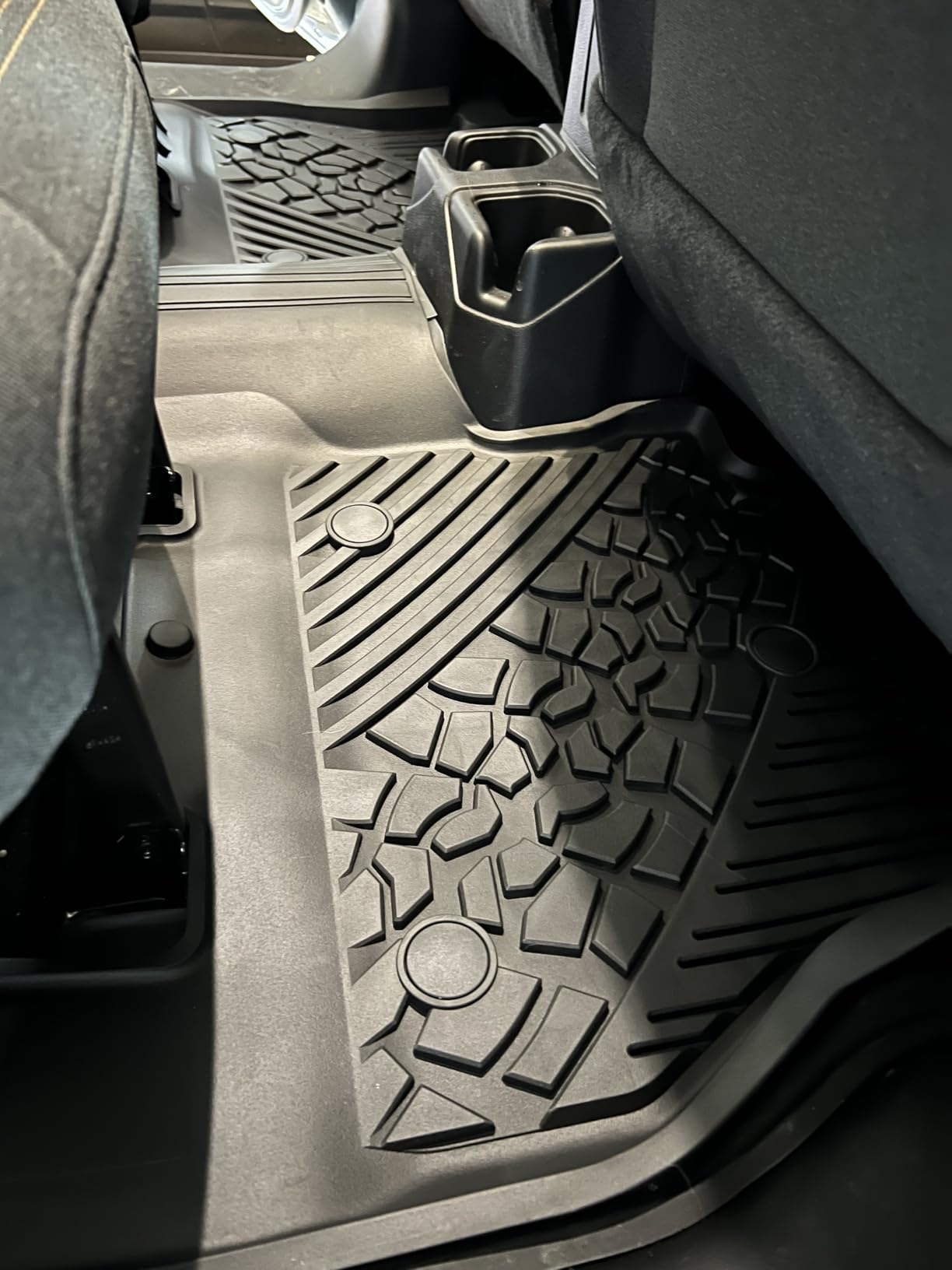 3W Floor Mats&Cargo Liner Fit for Jeep Wrangler JL 2018-2025 2026 Unlimited 4-Door Sahara Willys Rubicon Without Subwoofer (Non JK or 4XE) All-Weather TPE Floor Liner and Trunk Full Set Car Mats customer photo 1