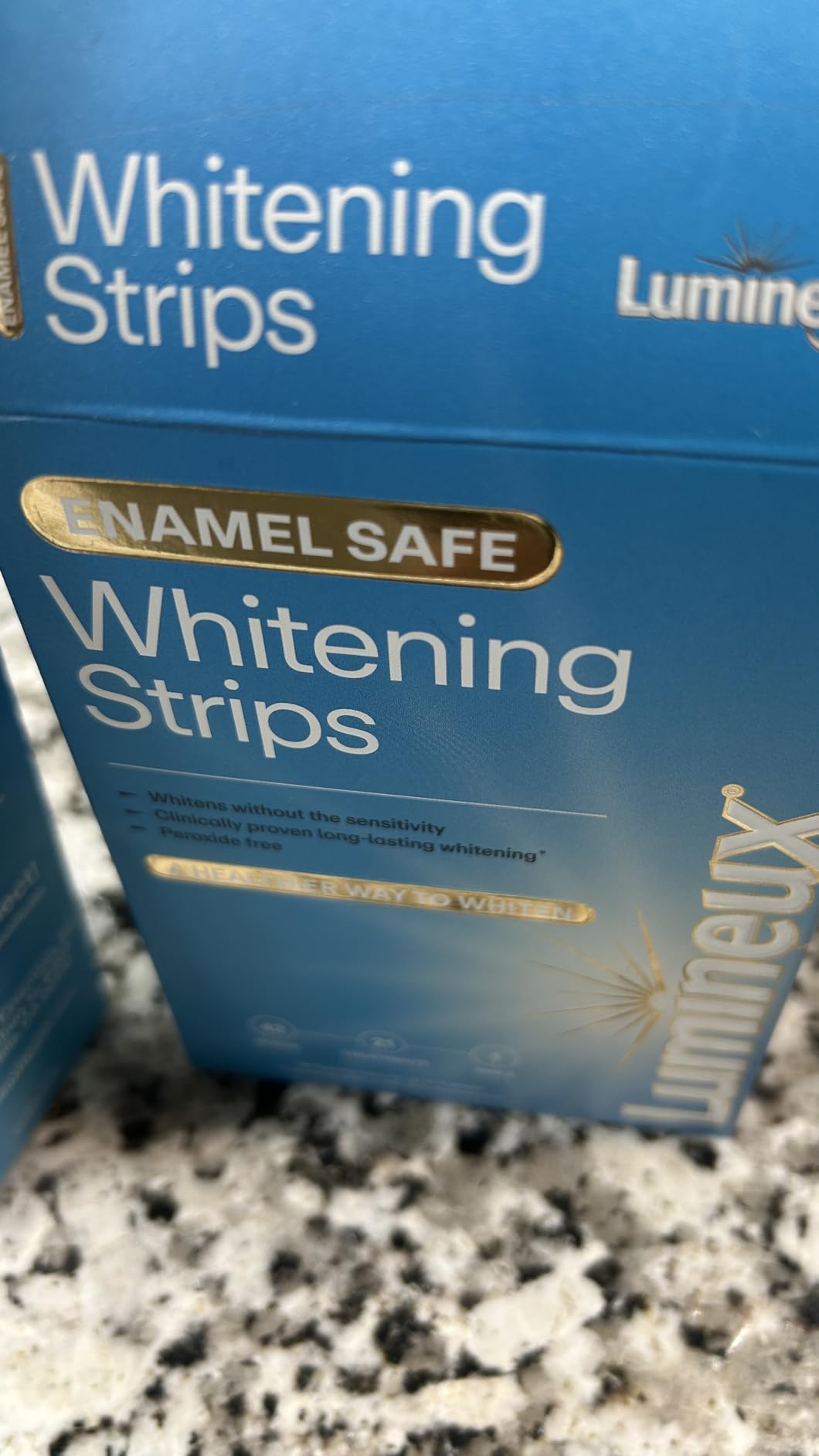 Lumineux Teeth Whitening Strips - 21 Treatments (3 Months) - Peroxide Free - Enamel Safe for Whiter Teeth - Whitening Without The Sensitivity - Dentist Formulated - Sensitivity customer photo 2