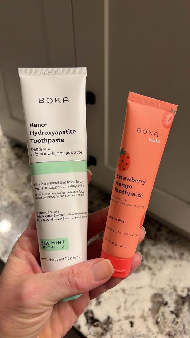 Boka Fluoride Free Toothpaste, Nano Hydroxyapatite Toothpaste, Appropriate for Sensitive Teeth - for Adult, Kids Oral Care - Ela Mint Flavor, 4 Fl Oz 1Pk US Manufactured customer photo 2