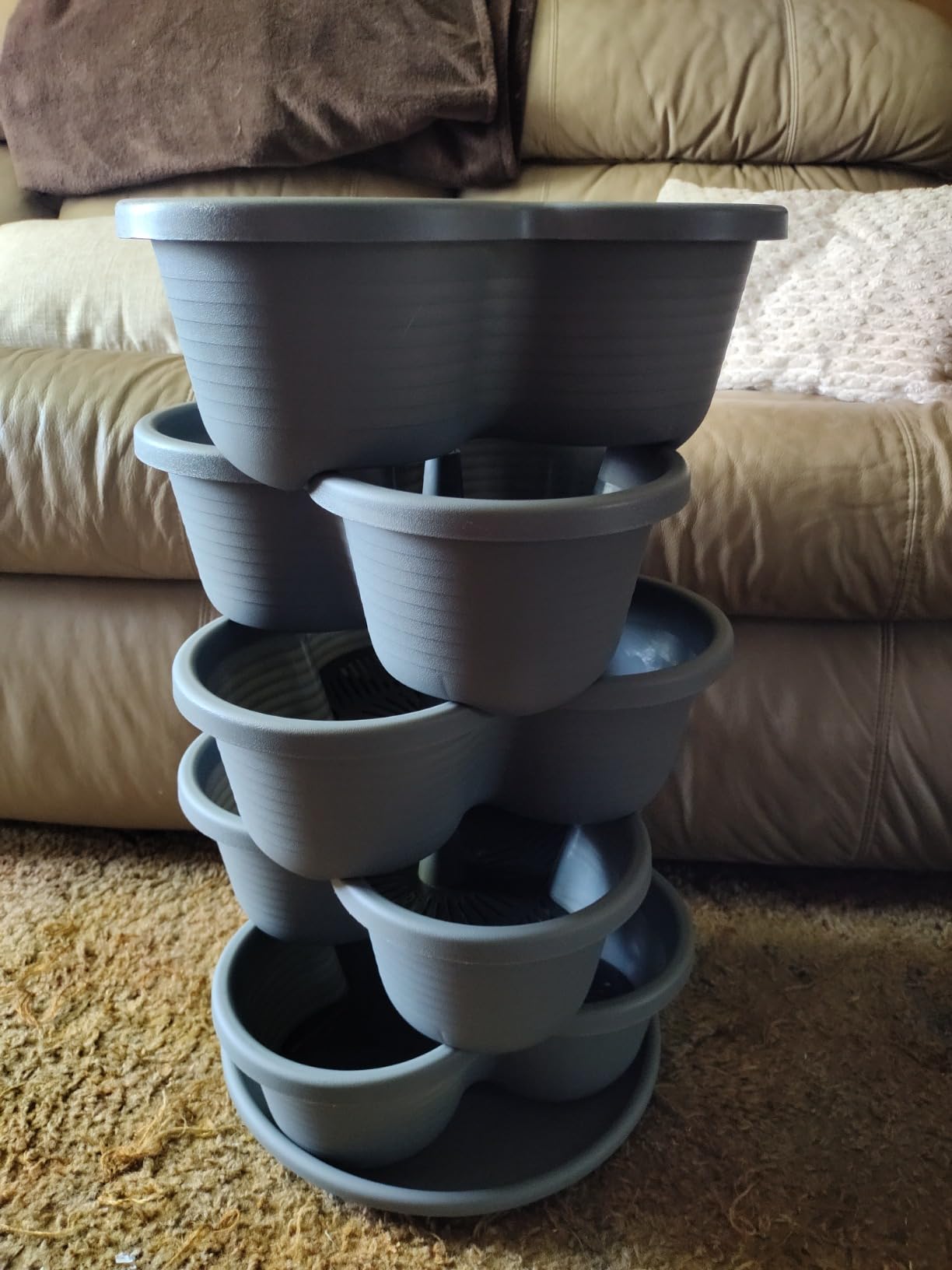 VIVOSUN 5 Tier Vertical Gardening Stackable Planter for Strawberries, Flowers, Herbs, Vegetables customer photo 2