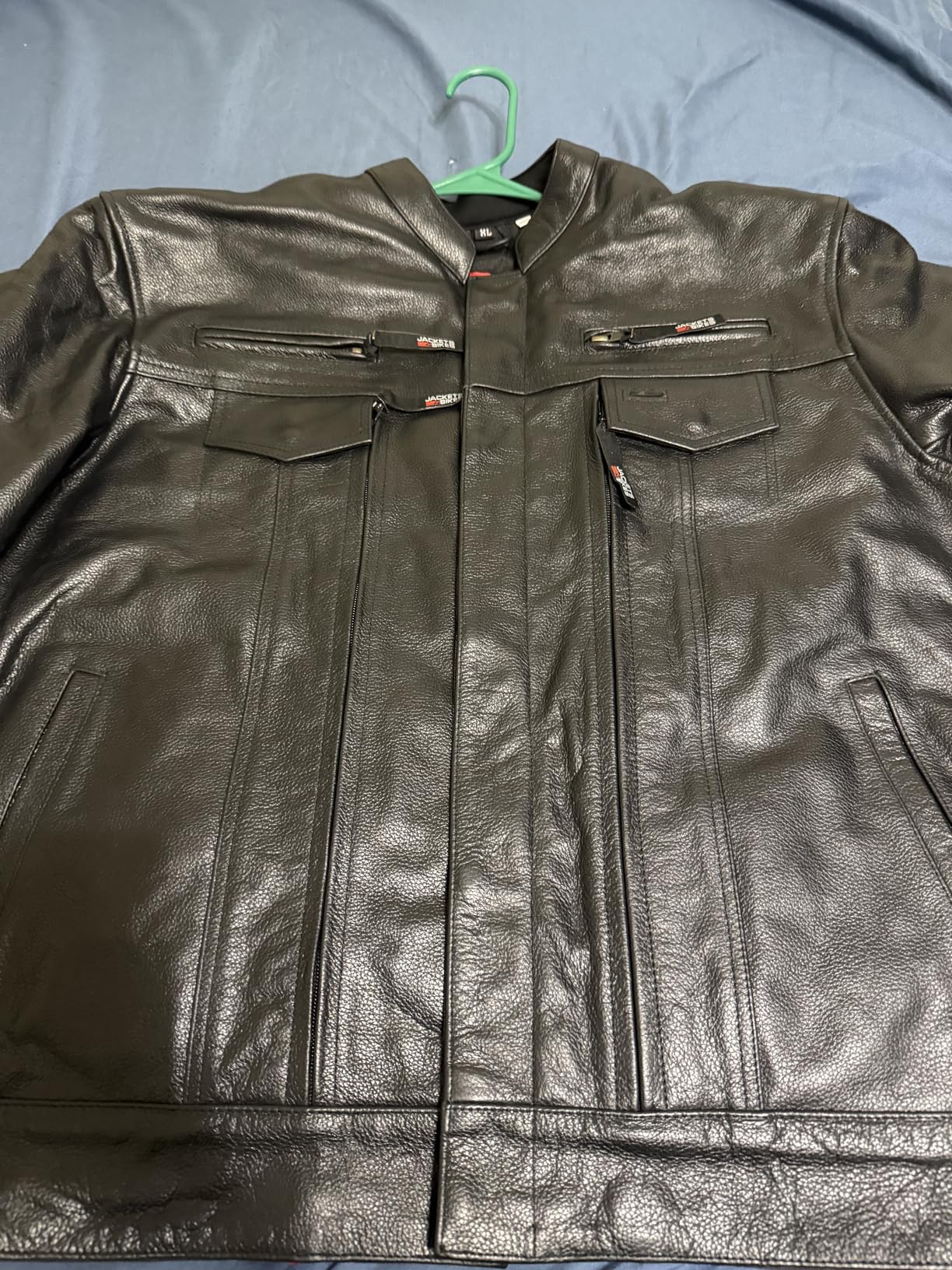 COMMUTER Men's Motorcycle Jacket, Premium Buffalo Leather, CE Armor, Utility Pockets, Street Cruiser Motorbike Biker customer photo 1
