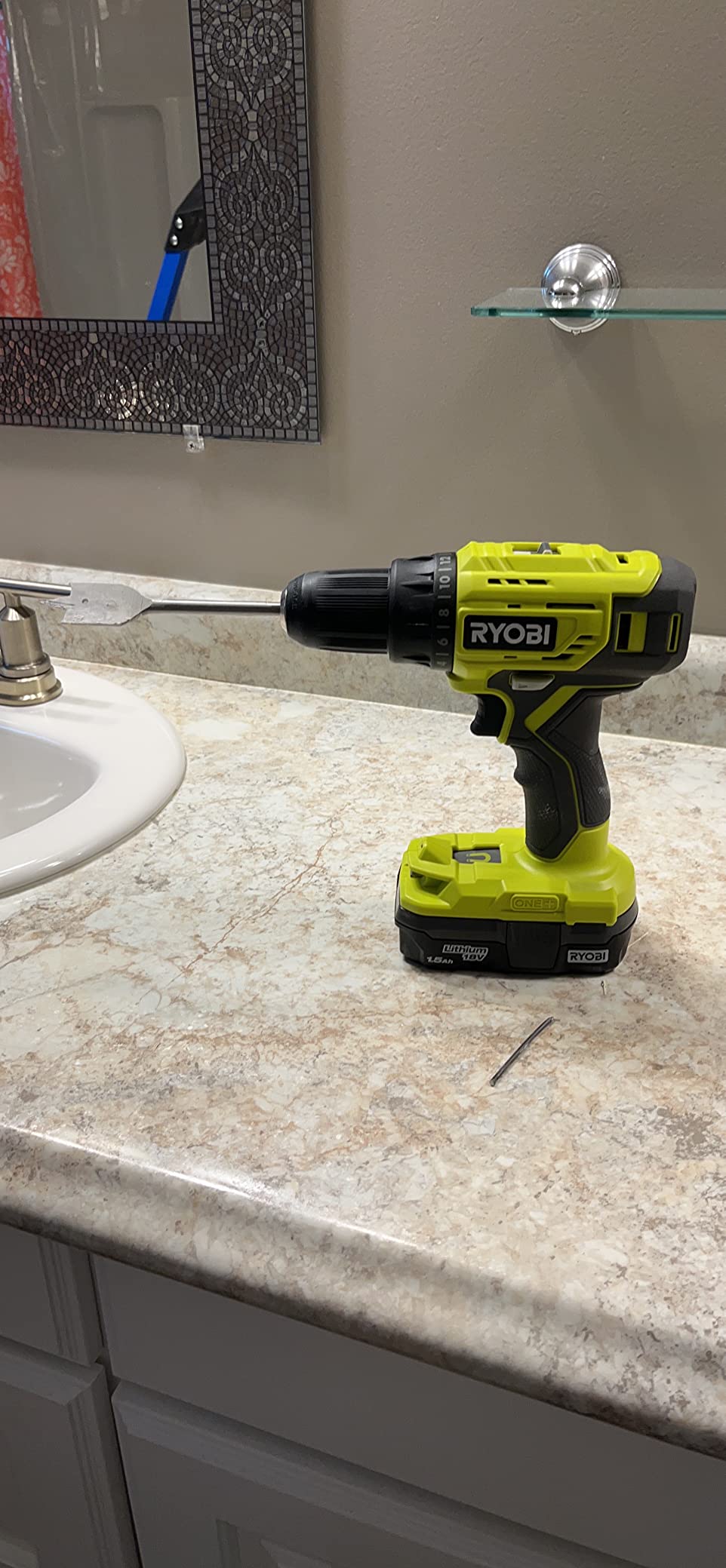 Ryobi P215K 18-Volt ONE+ Lithium-Ion Cordless 1/2 in. Drill/Driver Kit with (1) 1.5 Ah Battery and 18-Volt Charger customer photo 1
