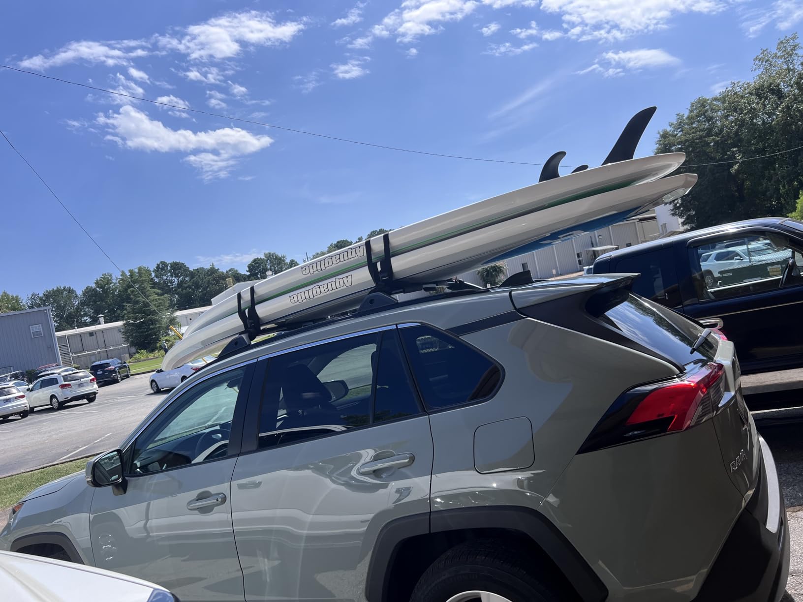 Ho Stevie! Surfboard Tie Down Straps (Pair) for Roof Rack Crossbars - Easy to Use - 'No Scratch' Silicone Buckle Covers Prevent Damage customer photo 1