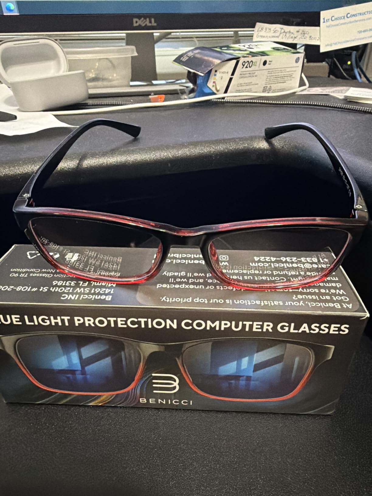 Stylish Blue Light Blocking Glasses for Women & Men - Helps Ease Digital Eye Strain & Headache from Computers, Phones w/Case customer photo 2
