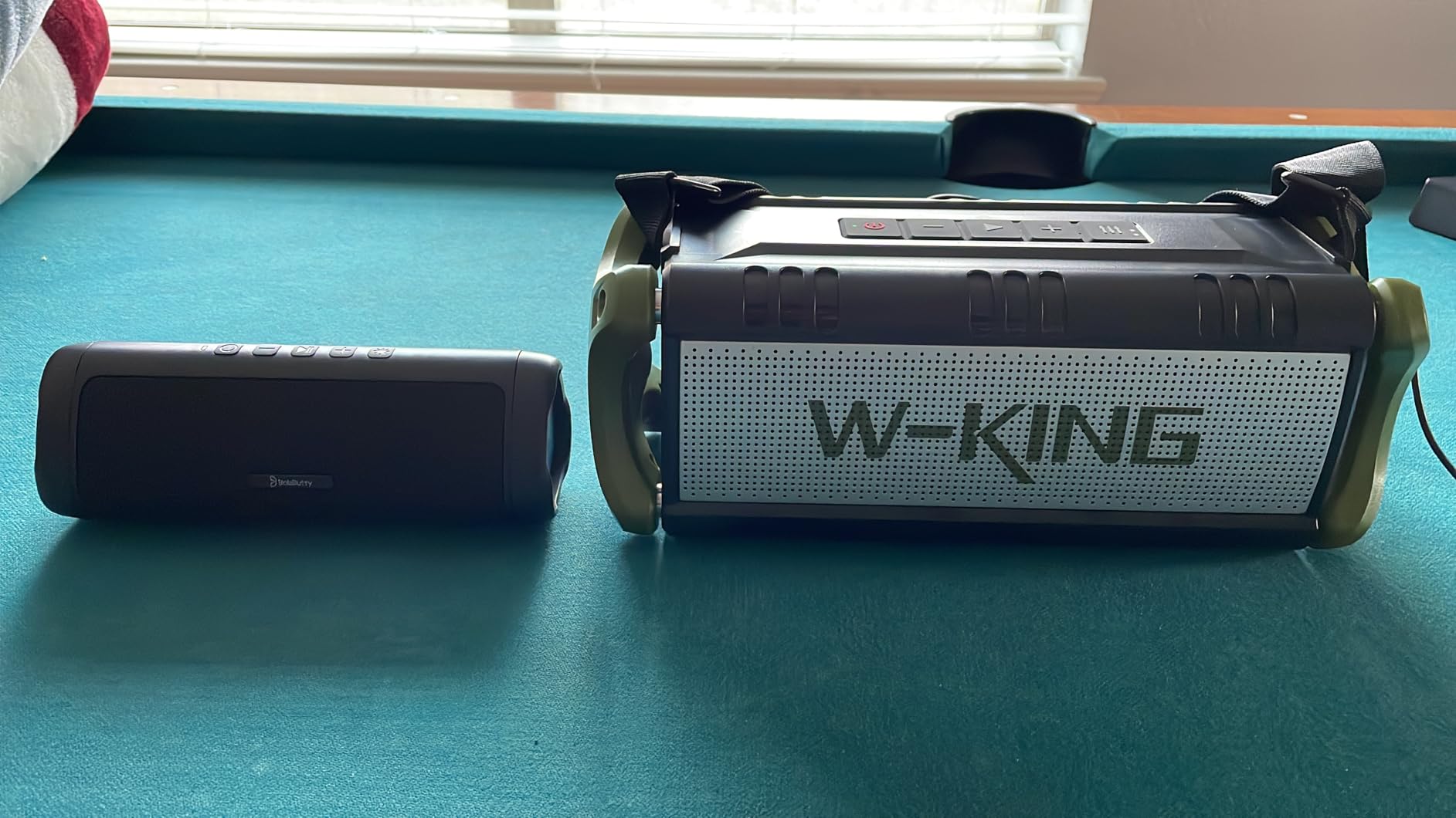 W-KING Loud Portable Bluetooth Speaker, 100W Max IPX6 Waterproof Speakers Bluetooth Wireless/60W Deep Bass Radiator/2 Subwoofer/2 Pairing/40H/TF/AUX/EQ, IPX6 Party Big Large Outdoor Speaker Boombox customer photo 1