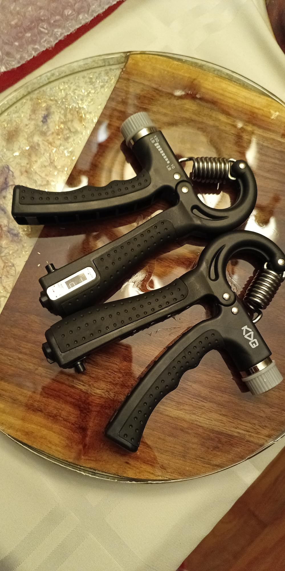 KDG Hand Grip Strengthener 2 Pack Adjustable Resistance 10-130 lbs Forearm Exerciser，Grip Strength Trainer for Muscle Building and Injury Recovery for Athletes customer photo 2