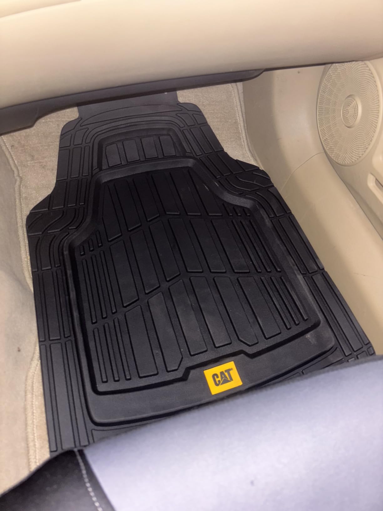 CAT® ToughRide™ Heavy-Duty 4 Piece Black Floor Mats for Cars - Trim to Fit All-Weather Rubber Car Mats Full Set - Truck Mats & Cars Floor Mats - Interior Accessories for SUVs & Car Rug Protection customer photo 2