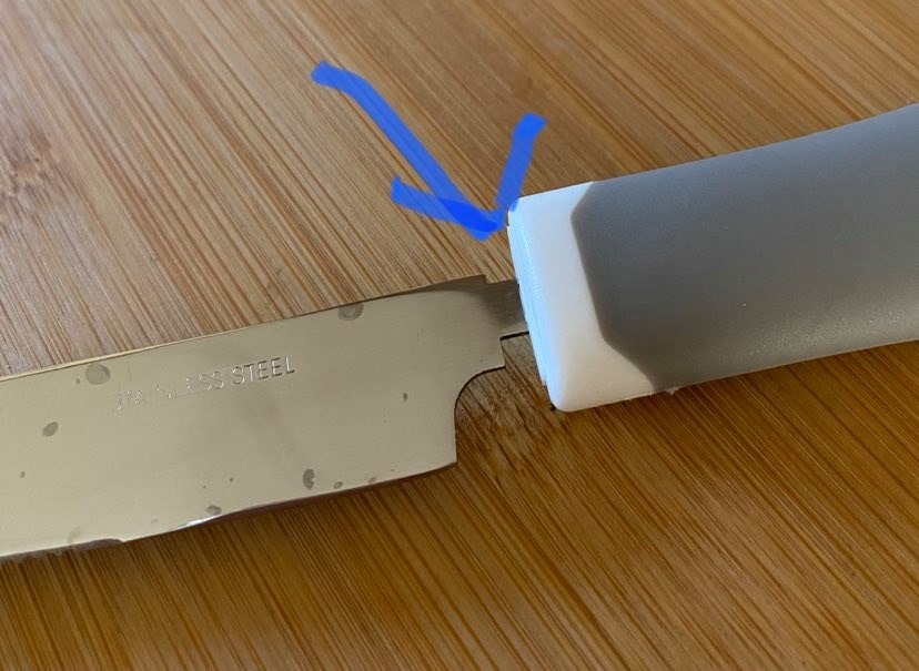 Special Supplies Adaptive Utensils 5-Piece Set Non-Weighted, Non-Slip Handles for Hand Tremors, Arthritis, Parkinsons or Elderly Use - Stainless Steel Knife, Rocker Knife, Fork, Spoons (Grey) customer photo 2