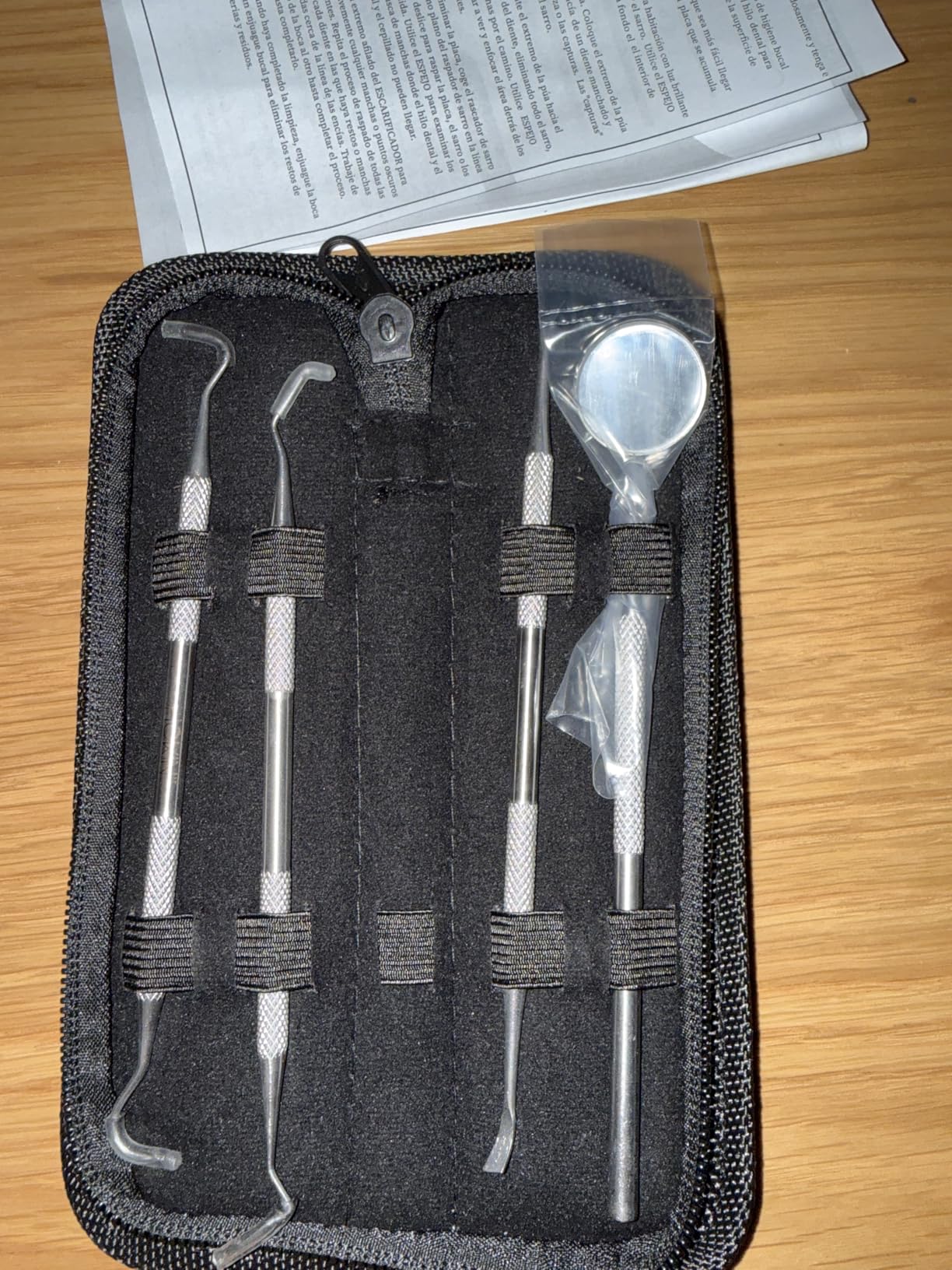 Dental Tools HOKIN Plaque Remover Teeth Cleaning Tool 4 Pcs Dental Care Kit Tooth Filling Repair Set Stainless Steel Dental Tools for Men Women Kids and Pet Care customer photo 1