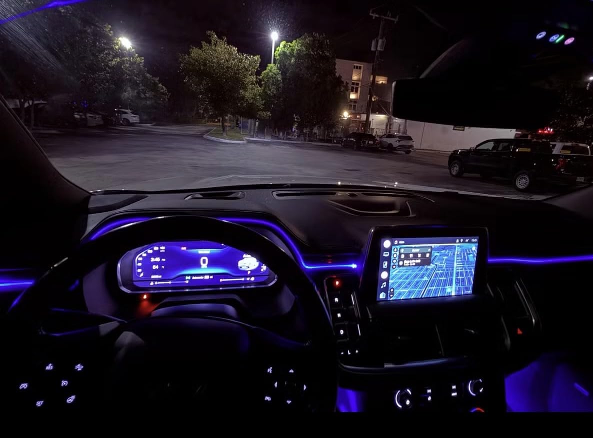 Interior Car LED Strip Lights APP Control, 5 in 1 RGB 16 Million Colors Ambient Lighting Kit with 236 inches Fiber Optic, Music Mode Inside Car Lighting Decorations customer photo 1