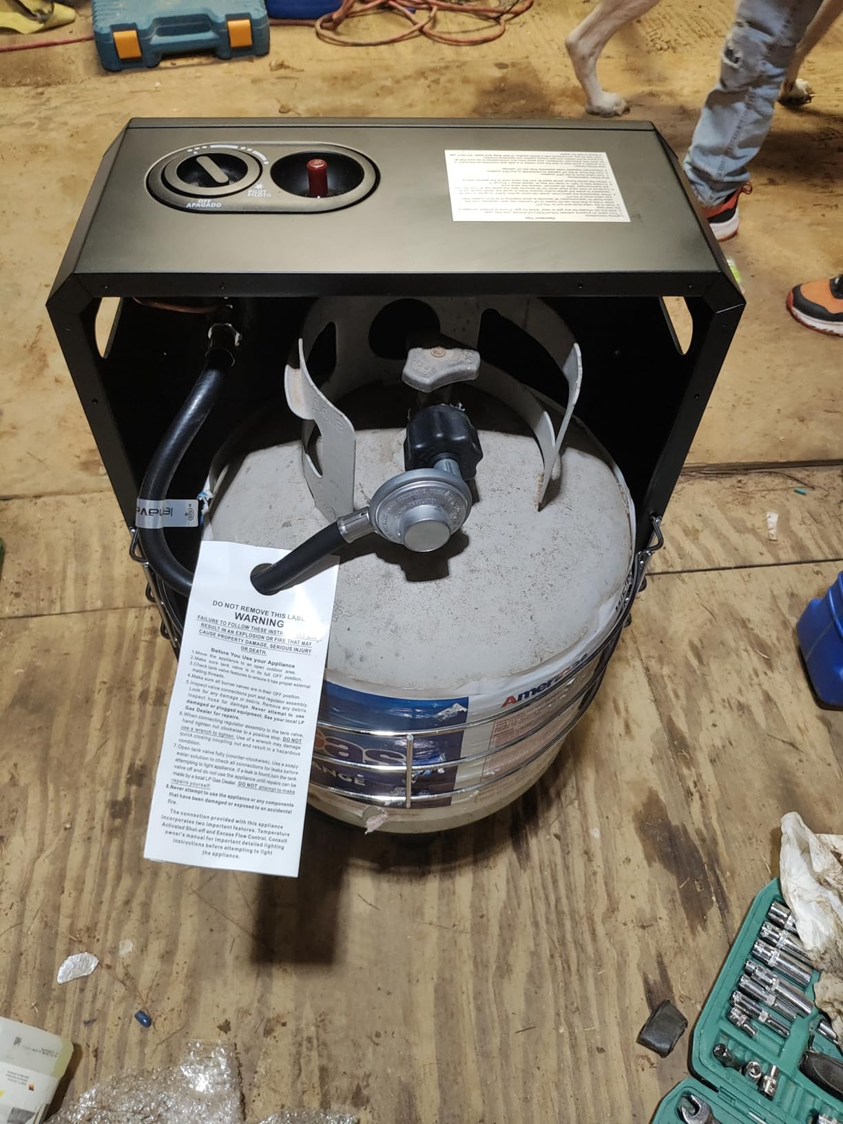 Gasland MHA18BN 18,000 BTU Propane Radiant Heater with LP Regulator Hose customer photo 2