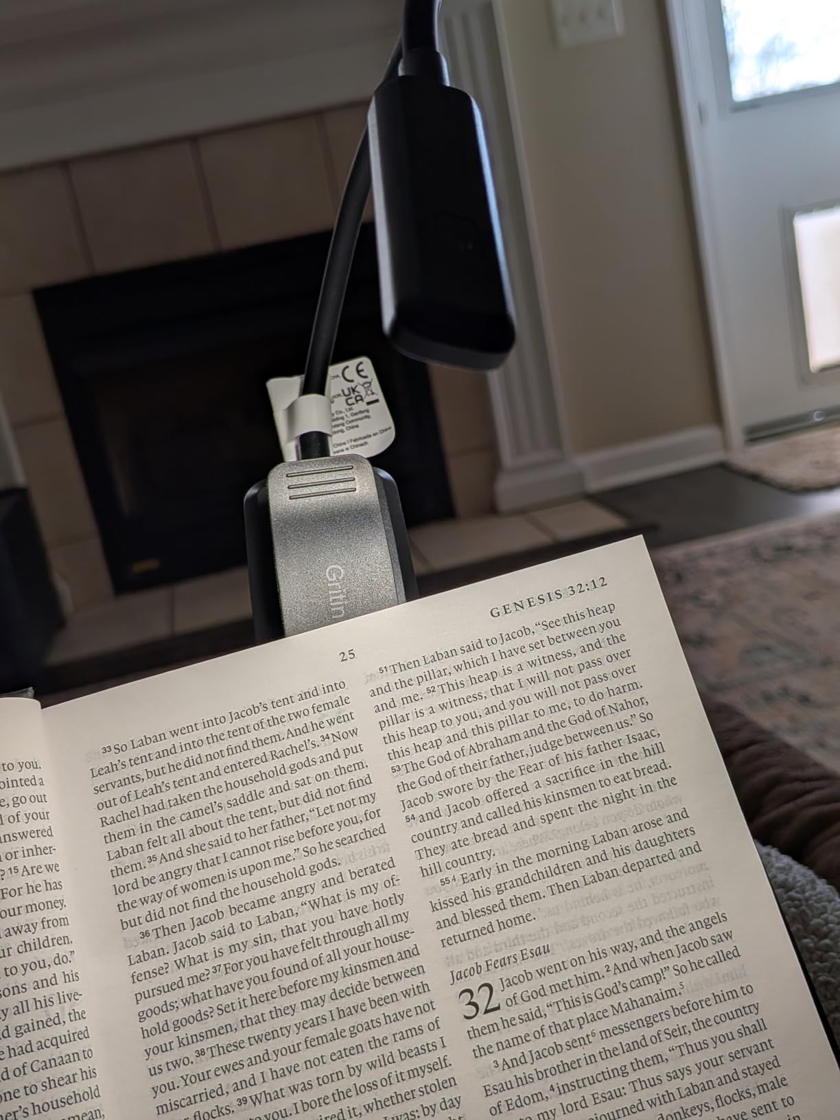 Gritin 9 LED Rechargeable Book Light for Reading in Bed - Eye Caring 3 Color Temperatures,Stepless Dimming Brightness,80 Hrs Runtime Small Lightweight Clip On Book Reading Light for Studying customer photo 2